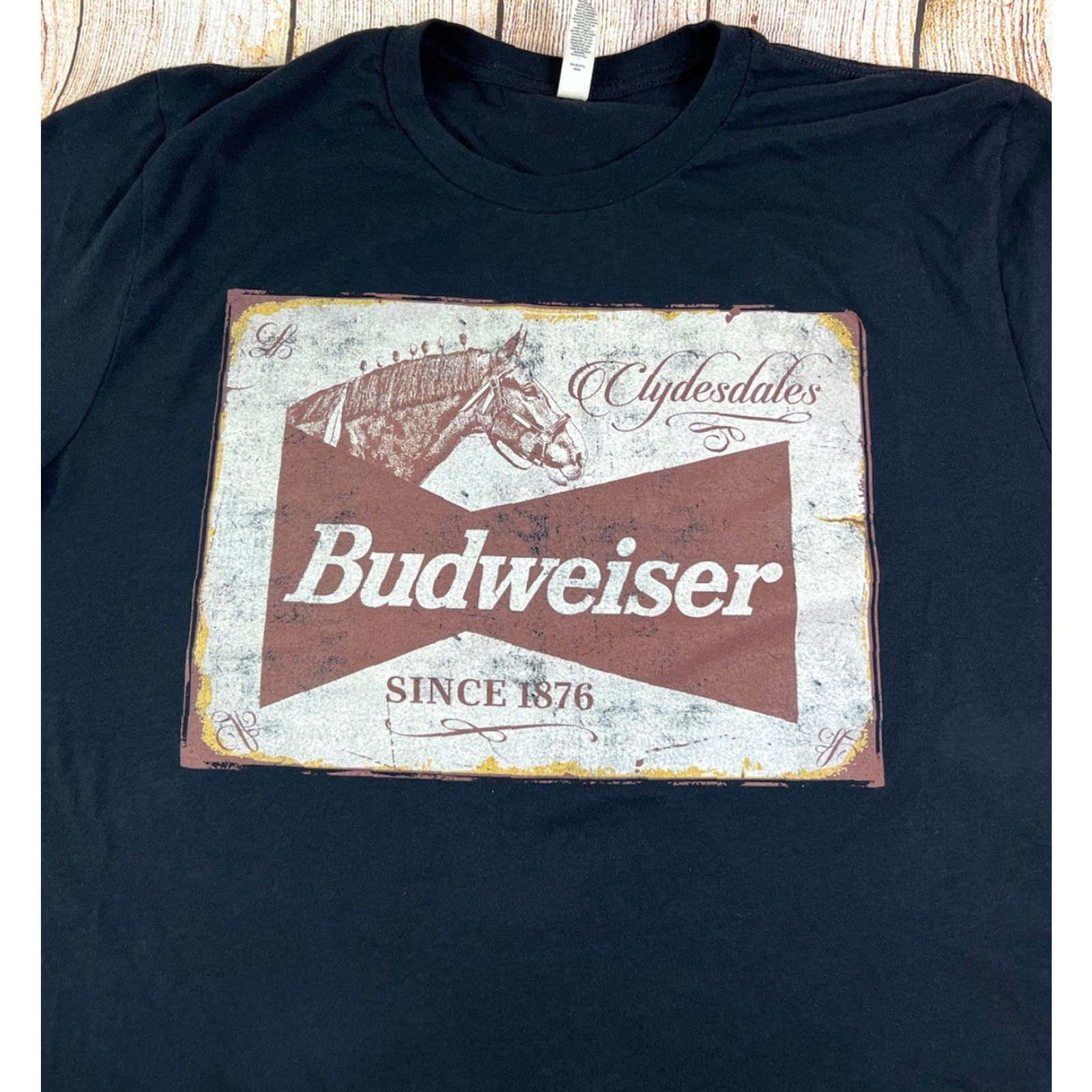 Budweiser Budweiser T-Shirt Black 2XL Men Short Sleeve Horse Beer Clydesdale Vintage? Size US XXL / EU 58 / 5 - 2 Thumbnail