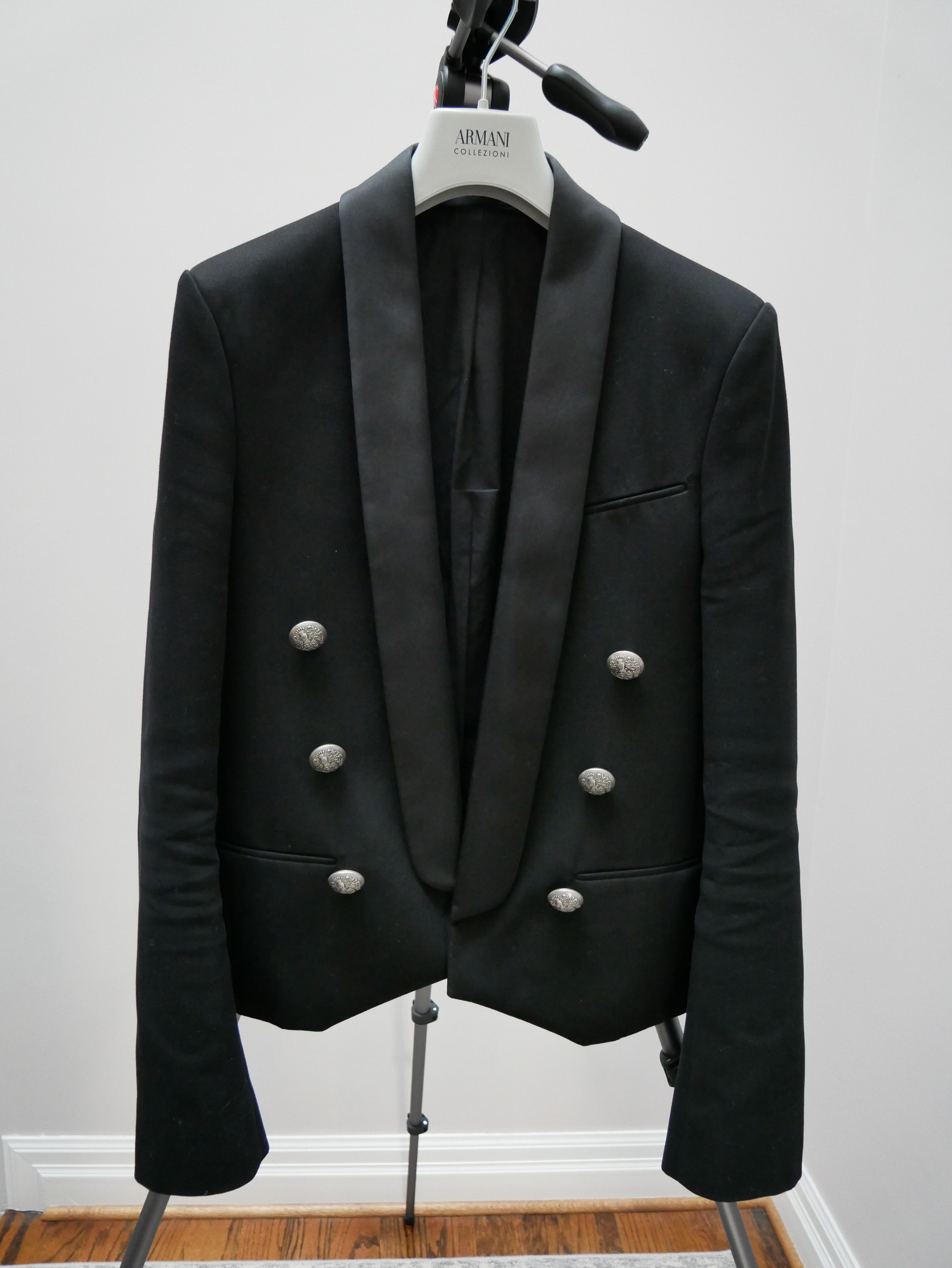 image of Balmain Blazer Jacket in Black, Men's (Size Small)