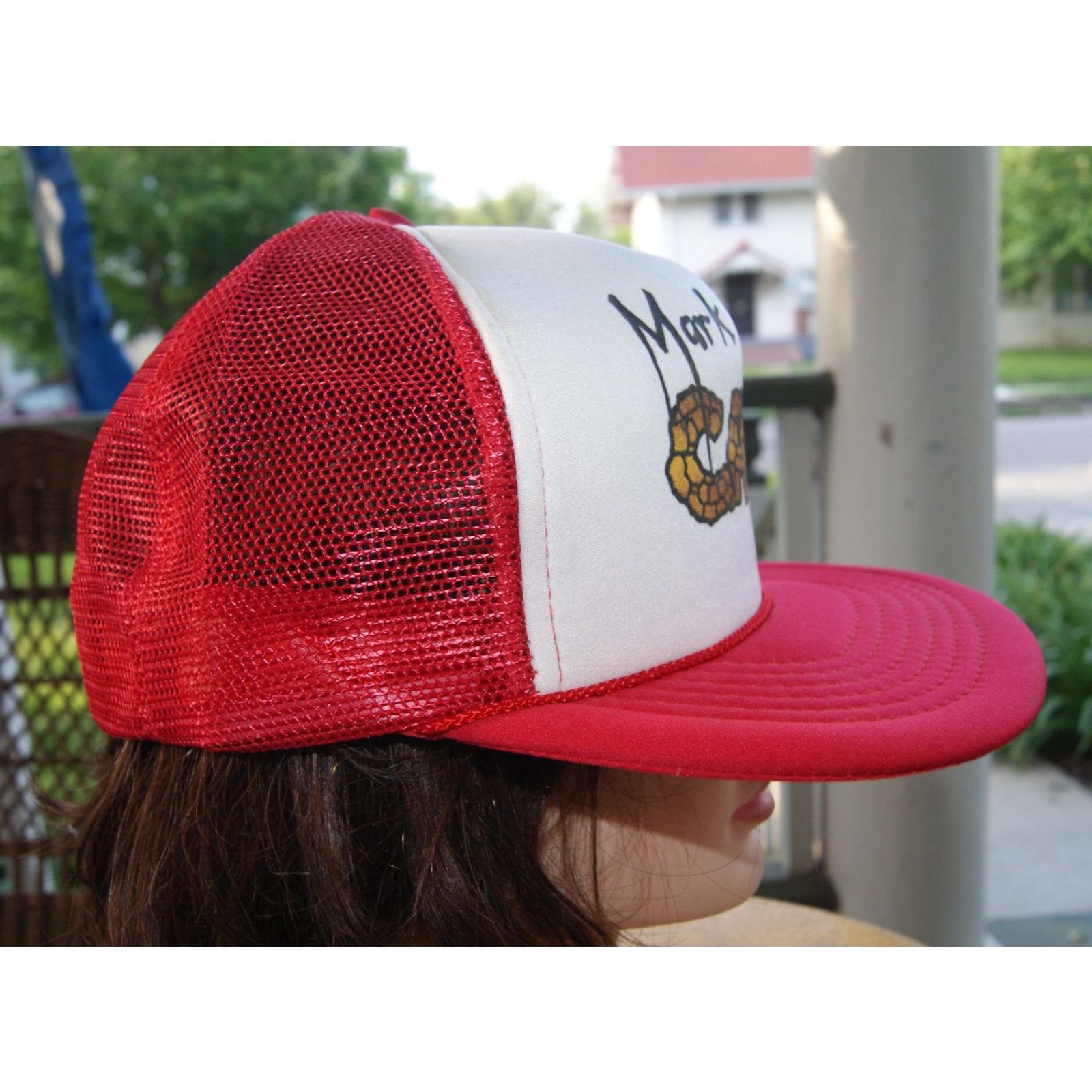 Vintage Vtg Mark Twain Cave SnapBack Trucker Hat White Foam Mesh NWT Size ONE SIZE - 4 Thumbnail