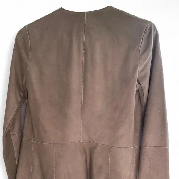 Vince Vince Brown Leather Jacket with Minimalist Design Size XXS / US 00 / IT 34 - 4 Thumbnail
