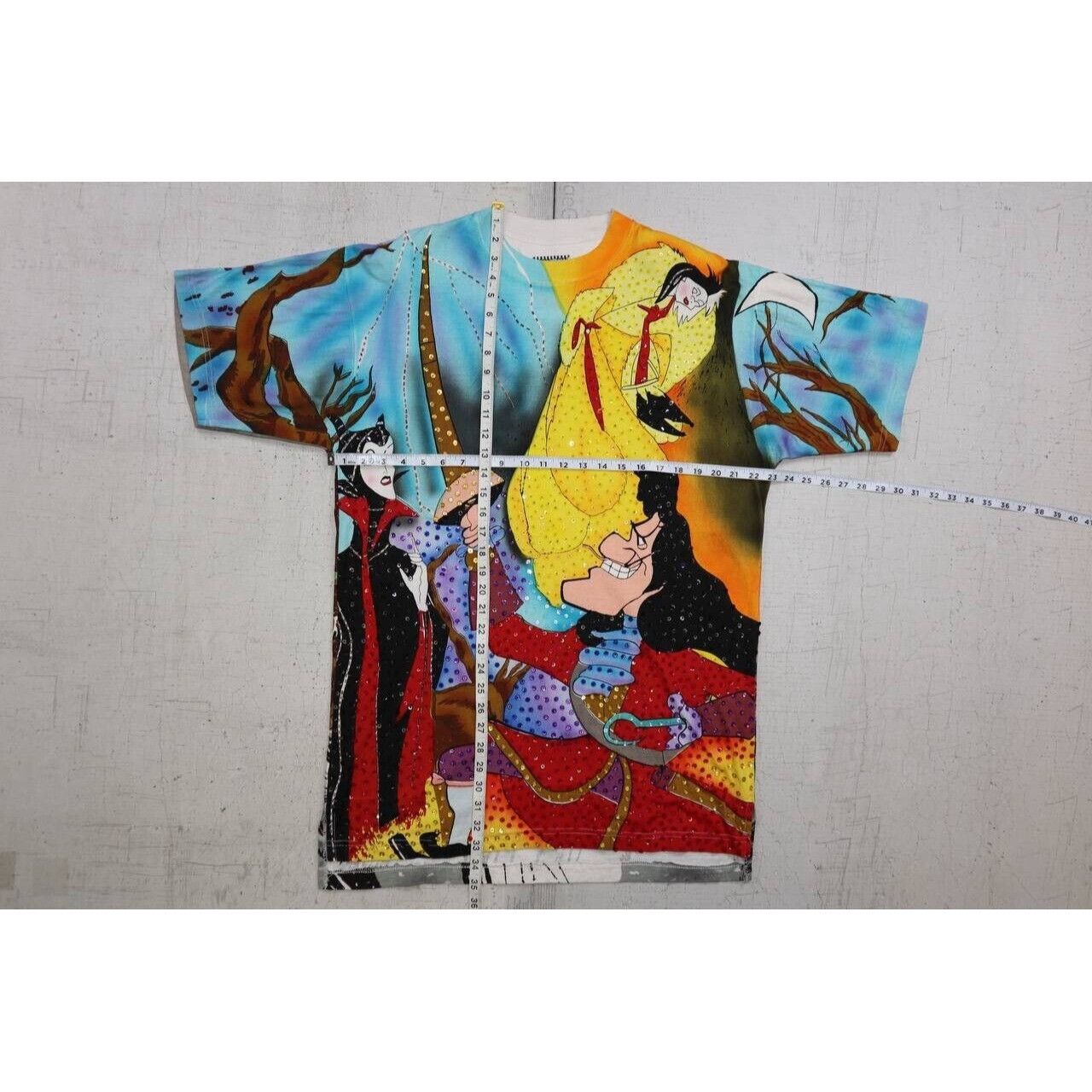 Disney Vintage 90s Disney Villains All Over Print Cartoon Art XL Size US XL / EU 56 / 4 - 5 Thumbnail