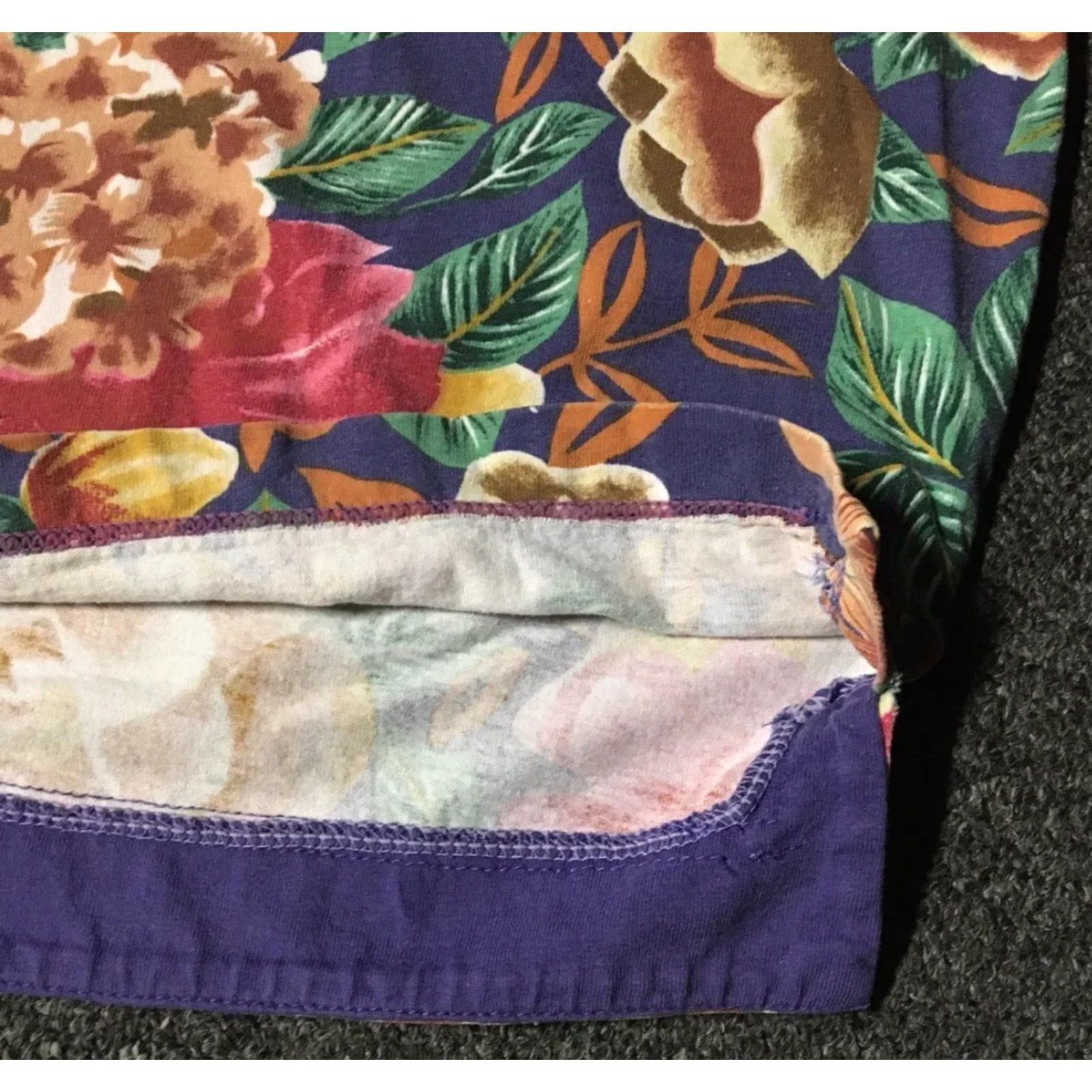 Bugle Boy VINTAGE Bugle Boy All Over Print Boxy Flower Shirt M L Purple 90s AOP Beach Surf Grunge Vaporwave Mens Shirt Size US M / EU 48-50 / 2 - 3 Thumbnail