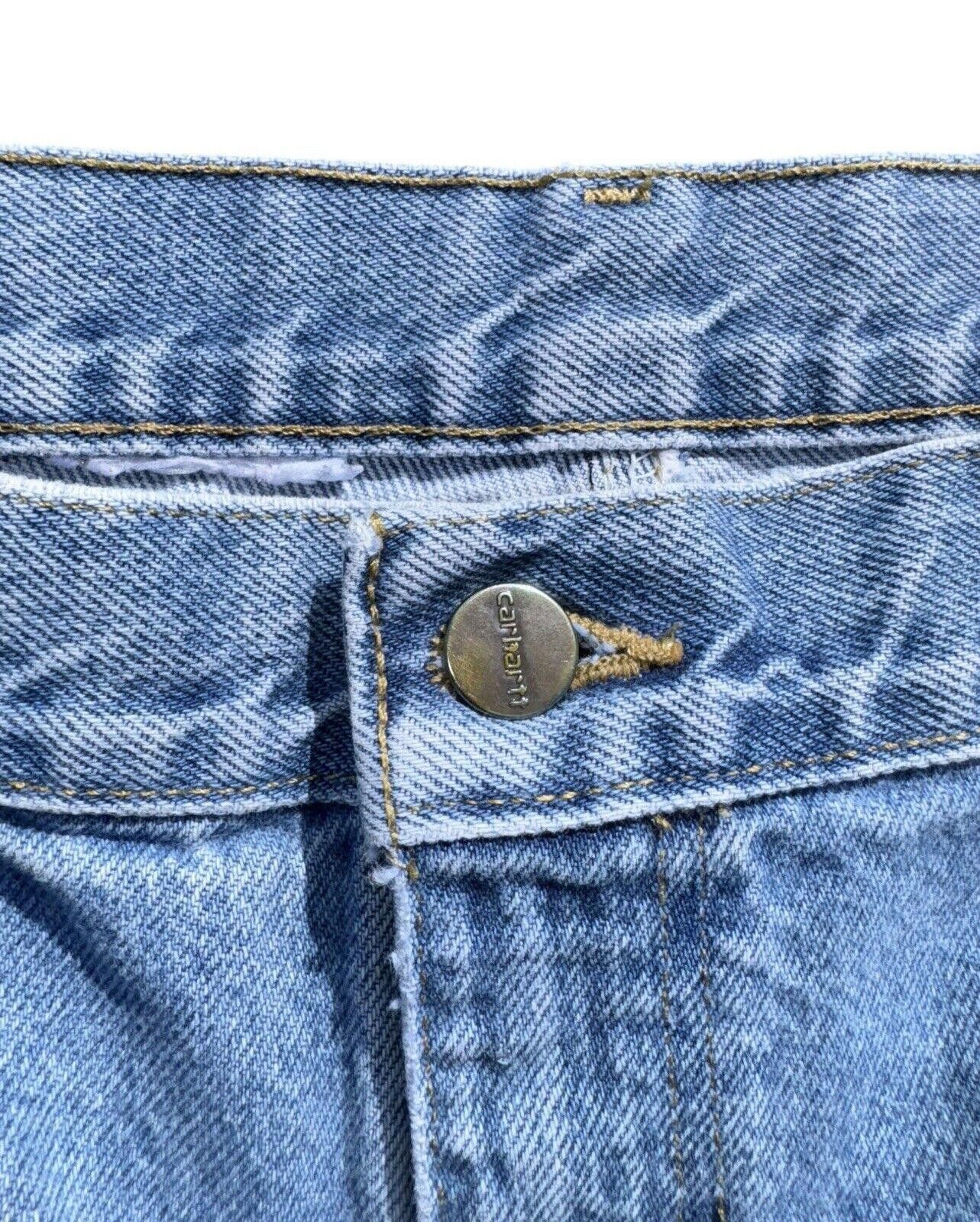 Carhartt Vintage Carhartt Blue Wash Relaxed Fit Jeans 36x30 Size US 36 / EU 52 - 5 Thumbnail