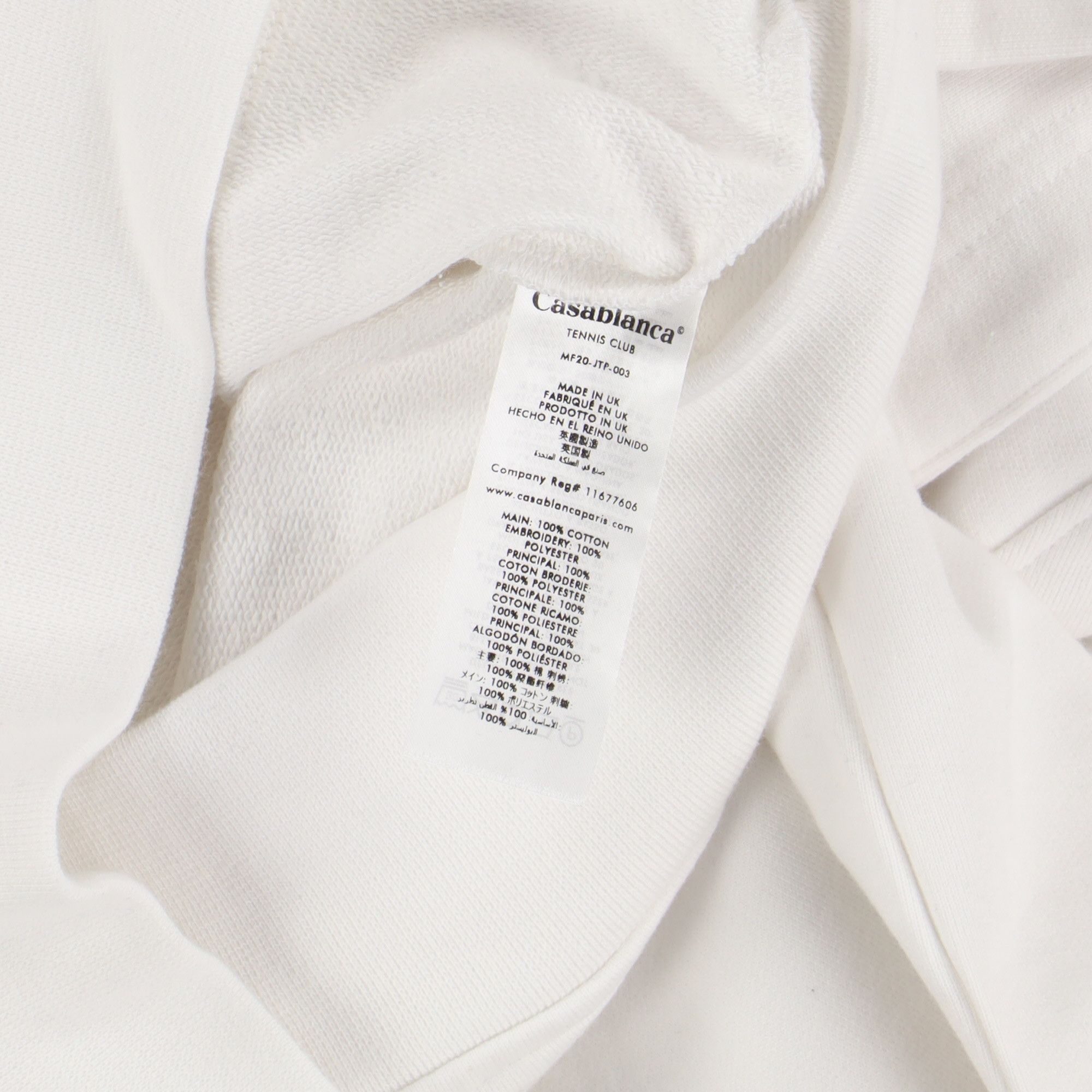Casablanca White Idealiste Embroidered Hoodie Size US XS / EU 42 / 0 - 7 Thumbnail