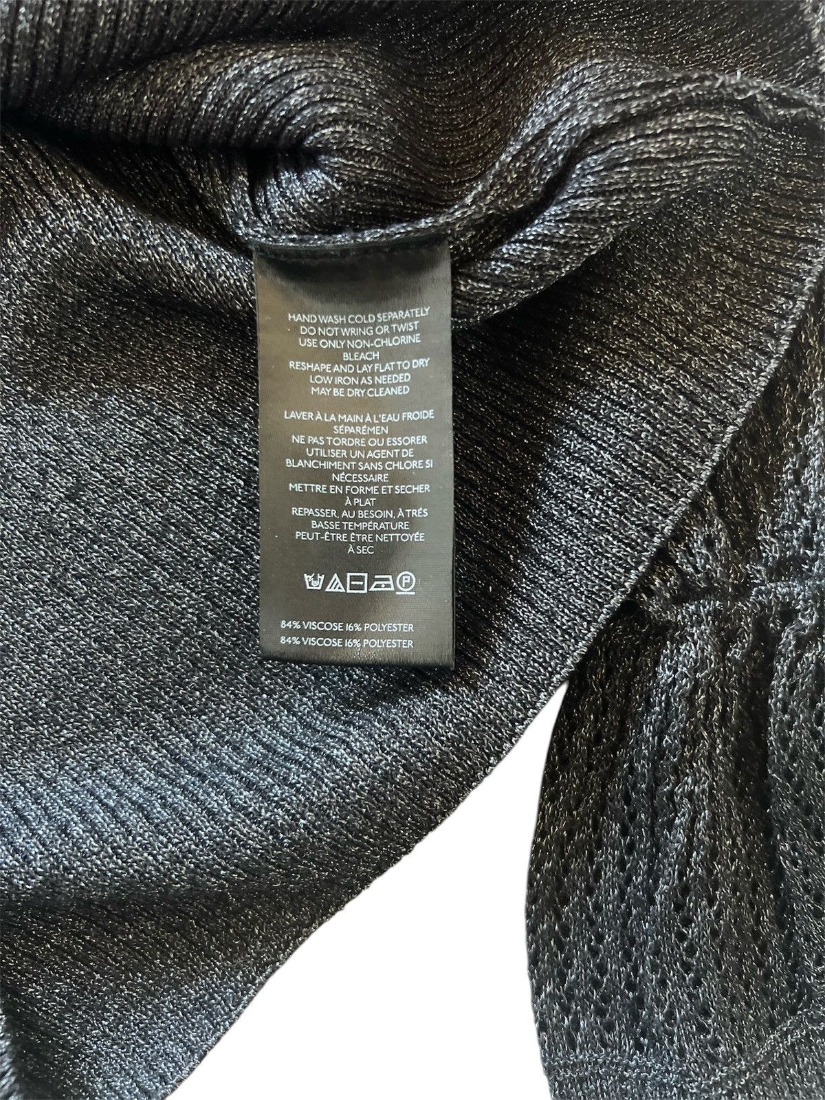 Anthropologie Anthropologie Black Woven-Sleeve Twofer Sweater | Medium Size M / US 6-8 / IT 42-44 - 5 Thumbnail