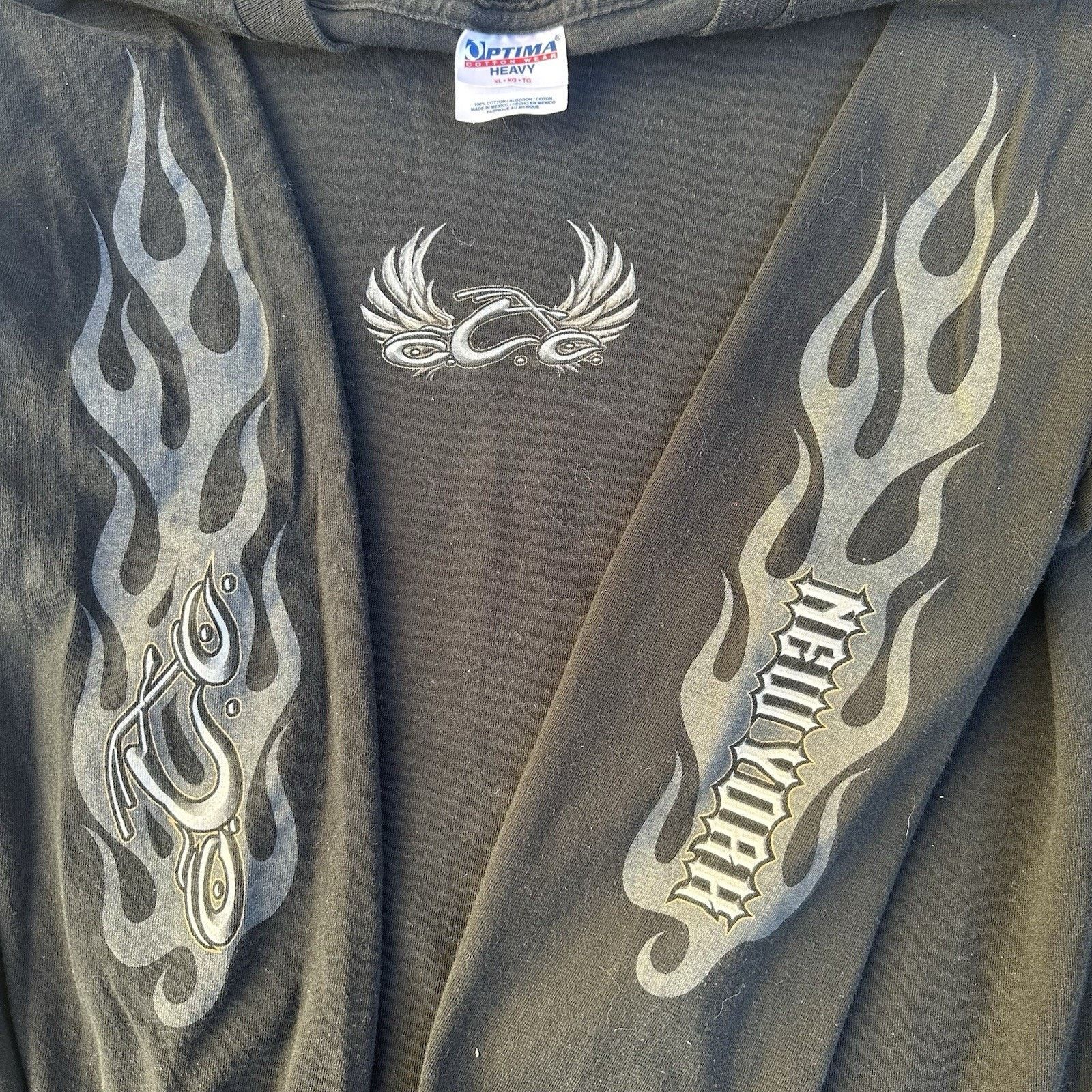Vintage Vintage Y2K Orange County Choppers Flames Longsleeve Shirt Size US XL / EU 56 / 4 - 2 Thumbnail