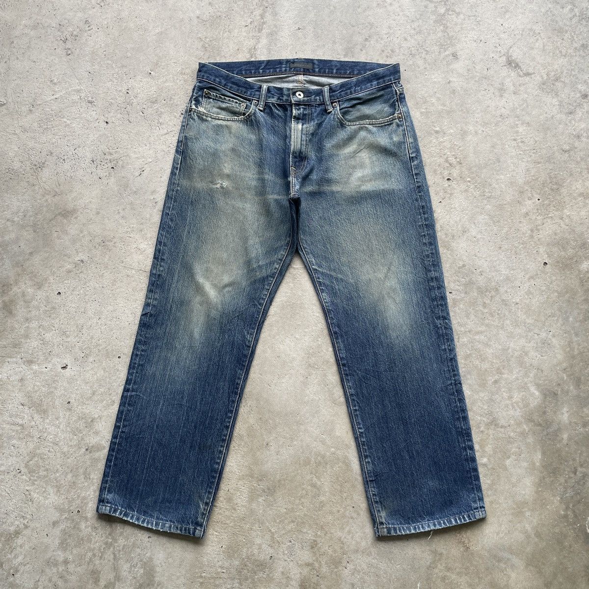 Japanese Brand Vintage Japanese Brand Mud Wash Jeans Faded Denim Pants W36 Size US 36 / EU 52 - 1 Thumbnail
