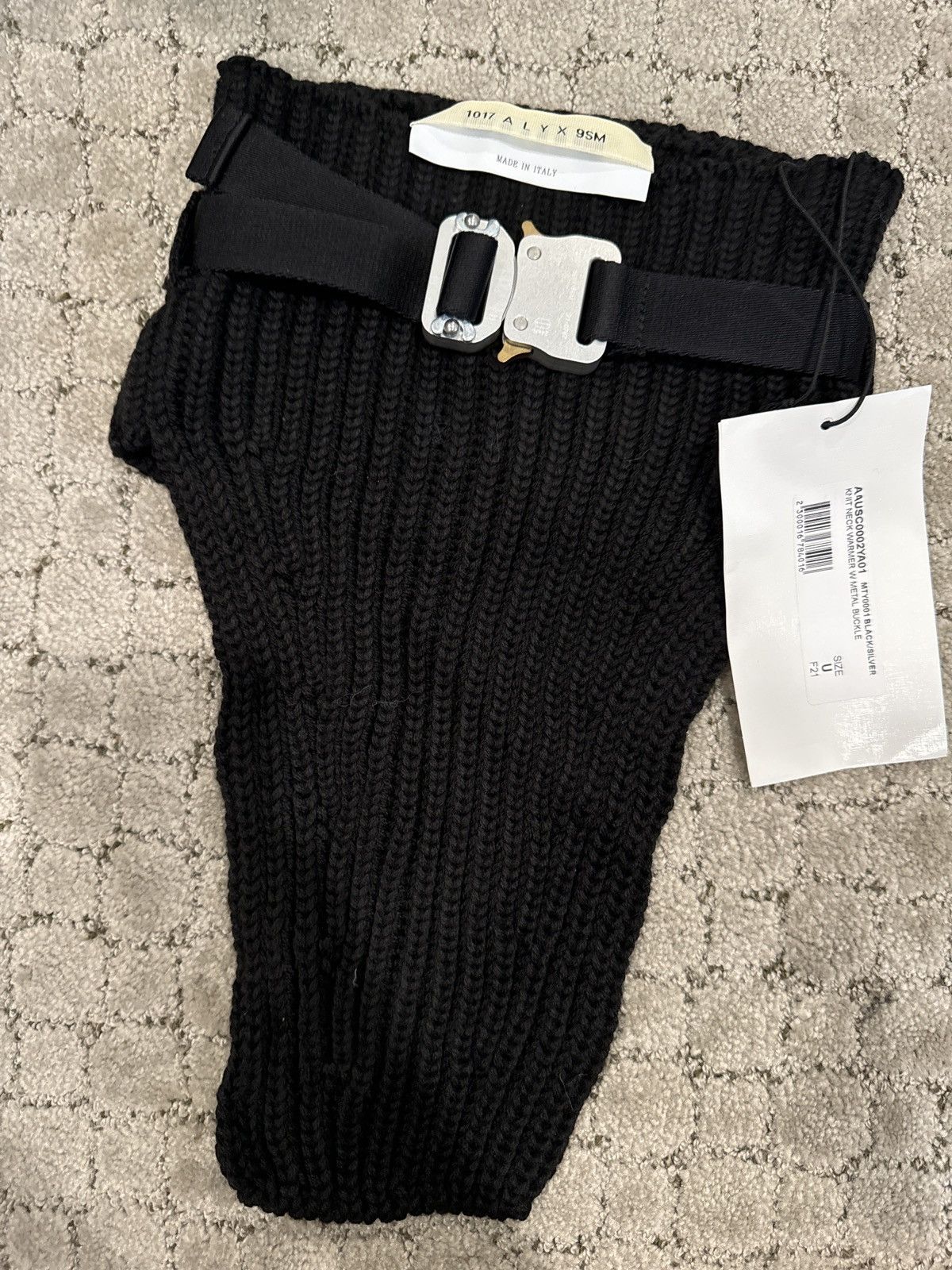 1017 ALYX 9SM 1017 Alyx knit scarf w buckle Size ONE SIZE - 1 Thumbnail