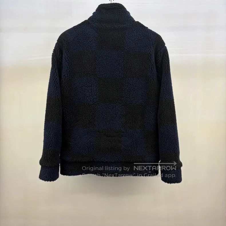 Louis Vuitton Louis Vuitton Blue and black checkerboard teddy jacket Size US M / EU 48-50 / 2 - 2 Thumbnail