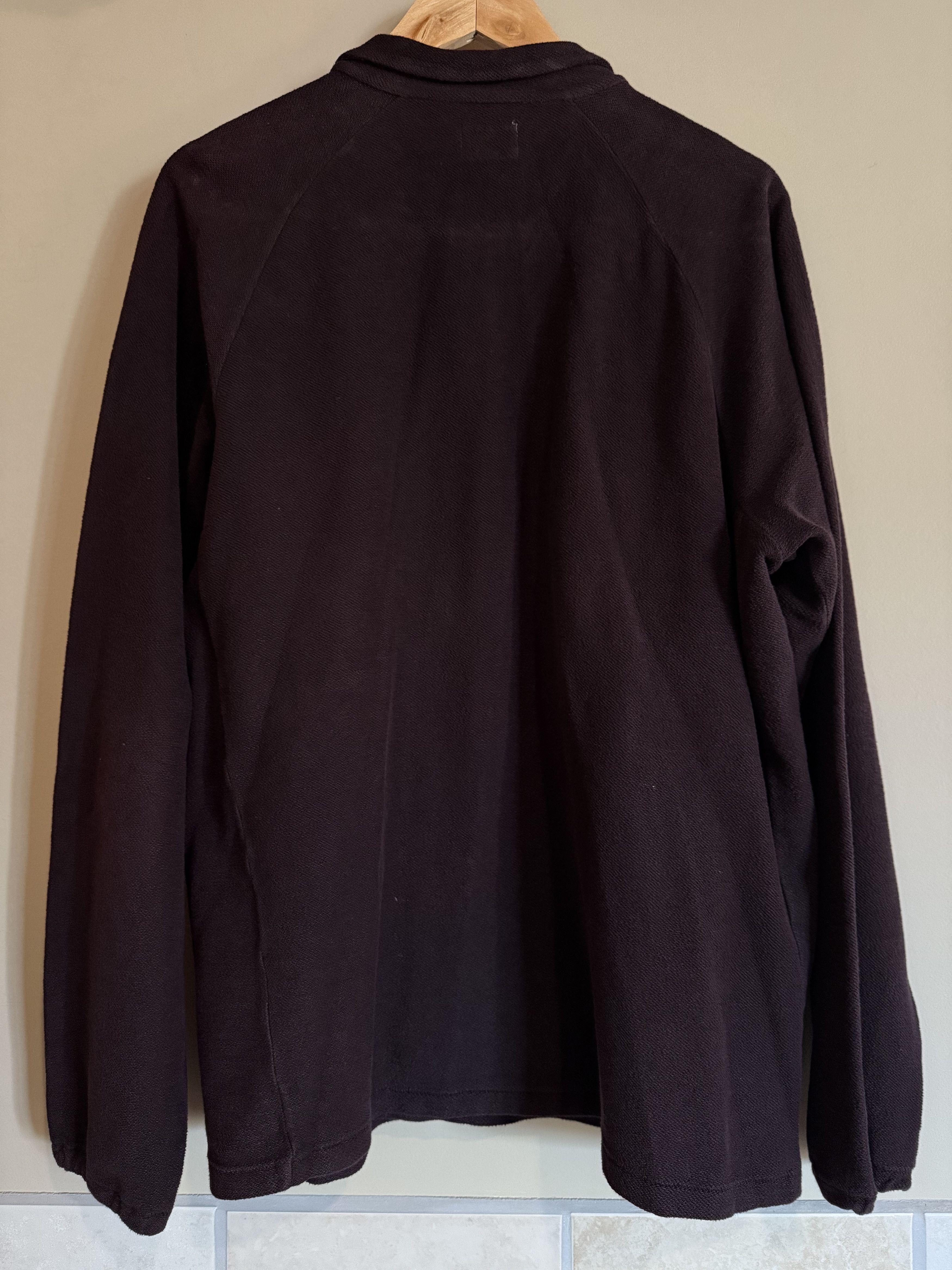 Les Basics Les Basics Plum Cotton Shirt Jacket, XL, Fits Like a Large Size US XL / EU 56 / 4 - 4 Thumbnail