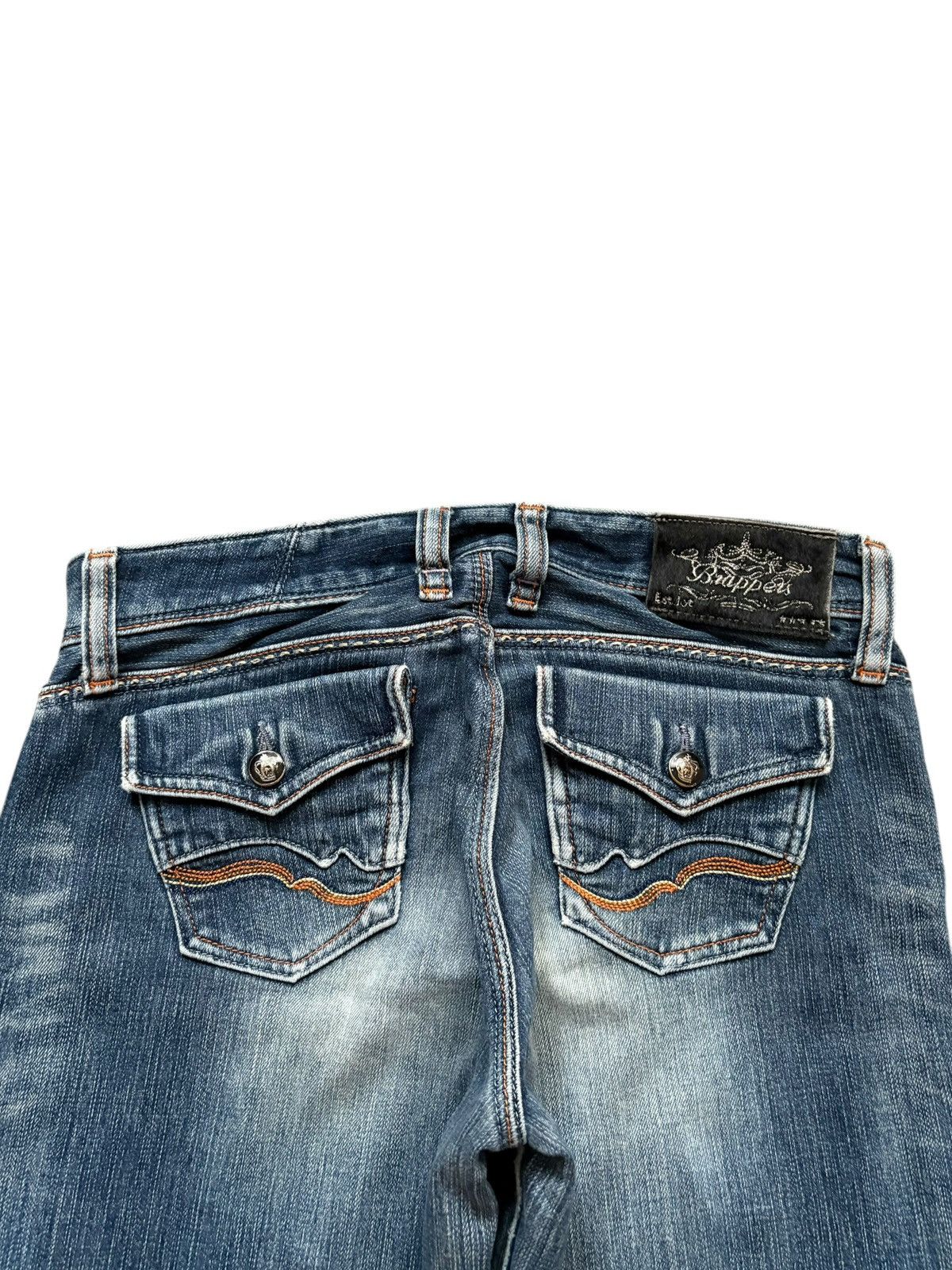 Japanese Brand Vintage Japanese Brand Faded Wash Studded Flare Jeans Size US 31 - 8 Thumbnail