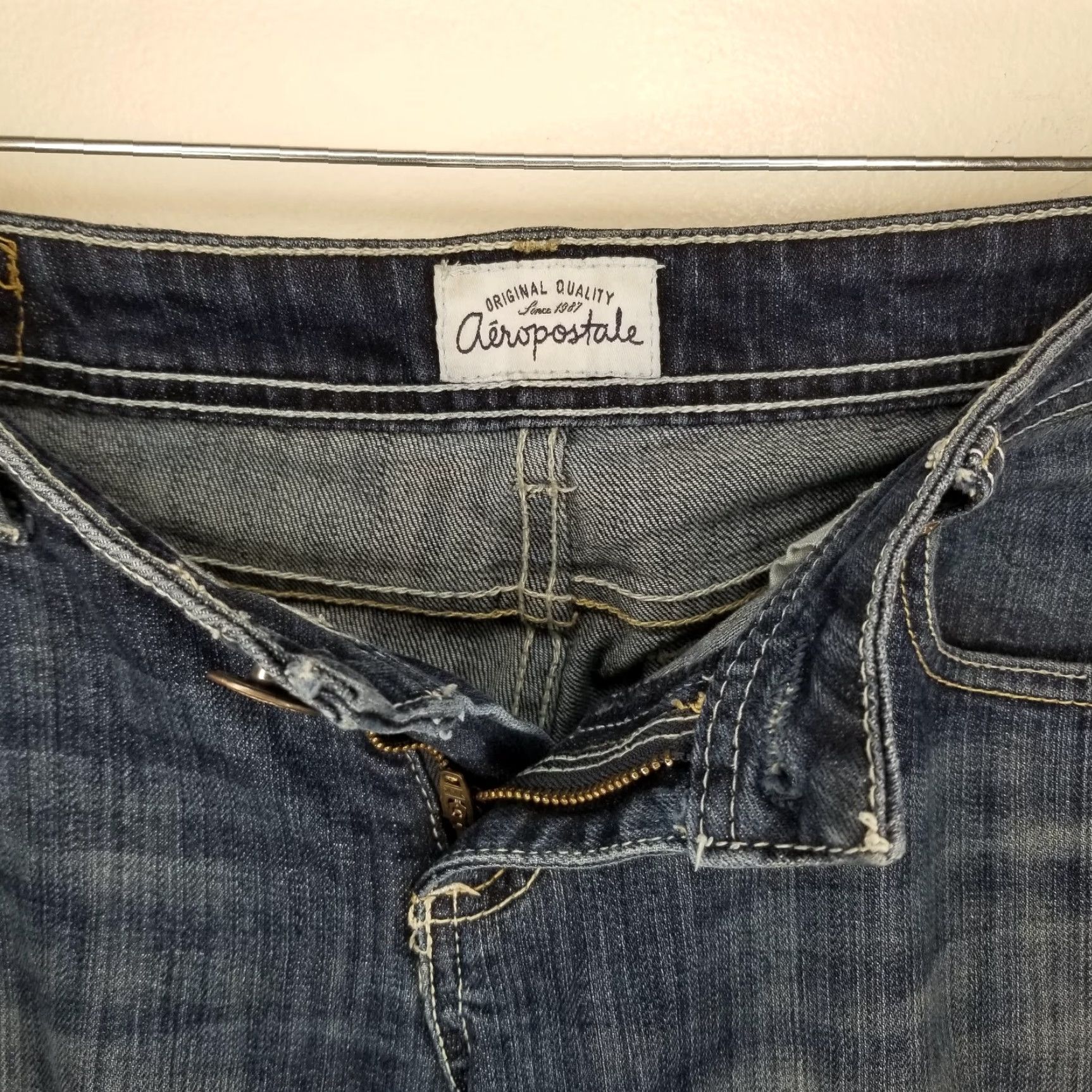 Vintage Aéropostale Jeans Bootcut Chelsea Women Size 7 Regular Blue 30" Inseam Women’s Jeans Size 28" / US 6 / IT 42 - 3 Thumbnail