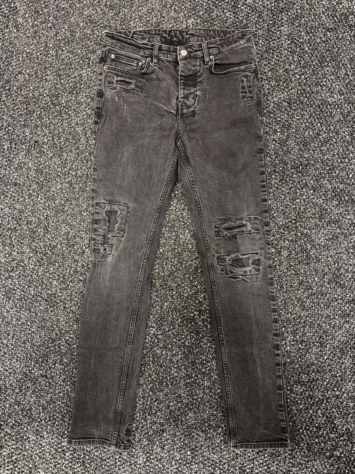 Ksubi Ksubi Distressed Jeans Black Size US 32 / EU 48 - 2 Thumbnail