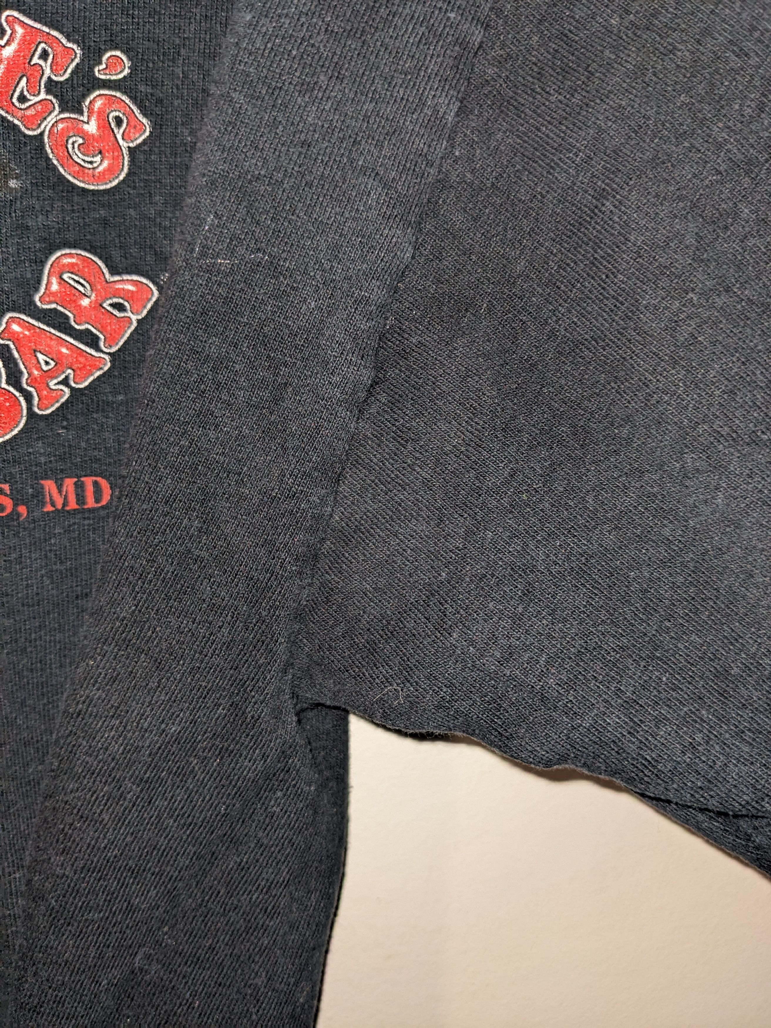 Gildan × Vintage Vintage Y2K Red Eye's Dock Bar Maryland Black Medium T-Shirt Size US M / EU 48-50 / 2 - 6 Thumbnail