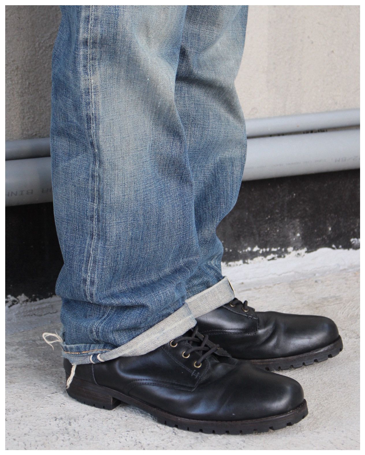 Japanese Brand SS2019 RENOM PARIS LEATHER WORK BOOTS Size US 8 / EU 41 - 1 Thumbnail