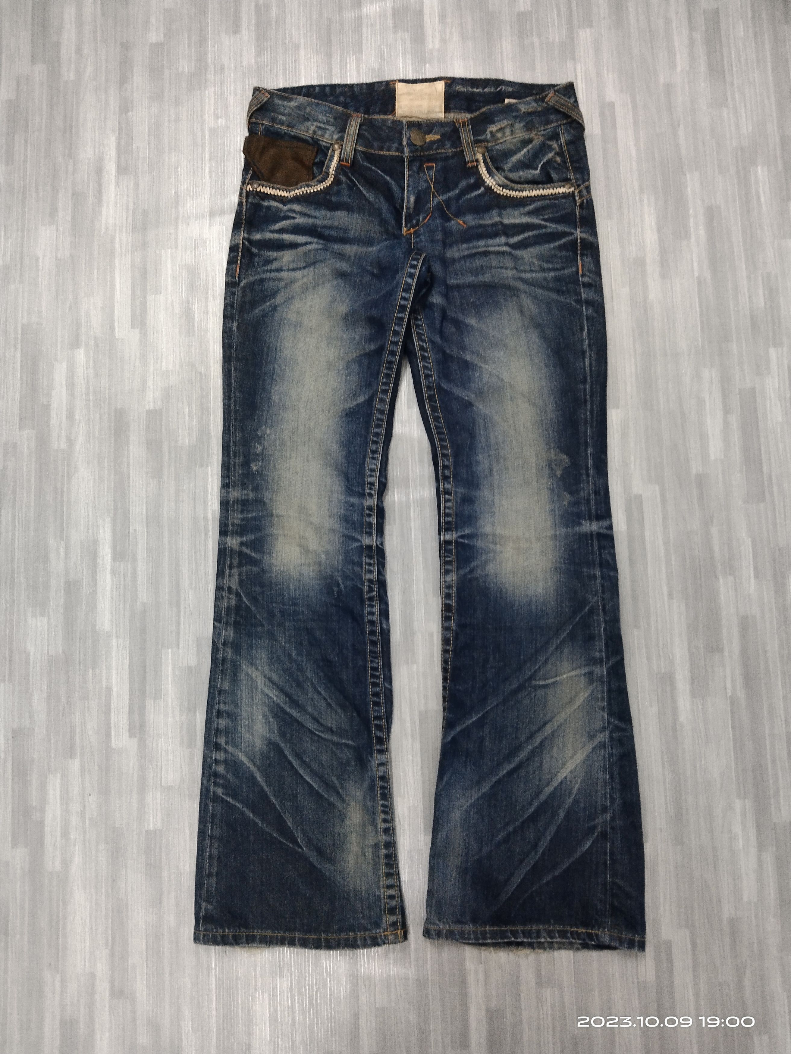 Japanese Brand FLARE SICK LOLITA DENIM PANTS Size US 30 / EU 46 - 2 Thumbnail
