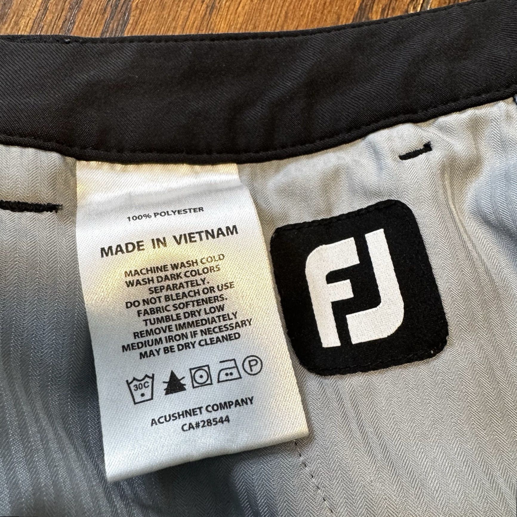 Footjoy FootJoy Pants Mens Black 38x30 Golf Pant Straight Regular Inseam 30 Size US 38 / EU 54 - 6 Thumbnail