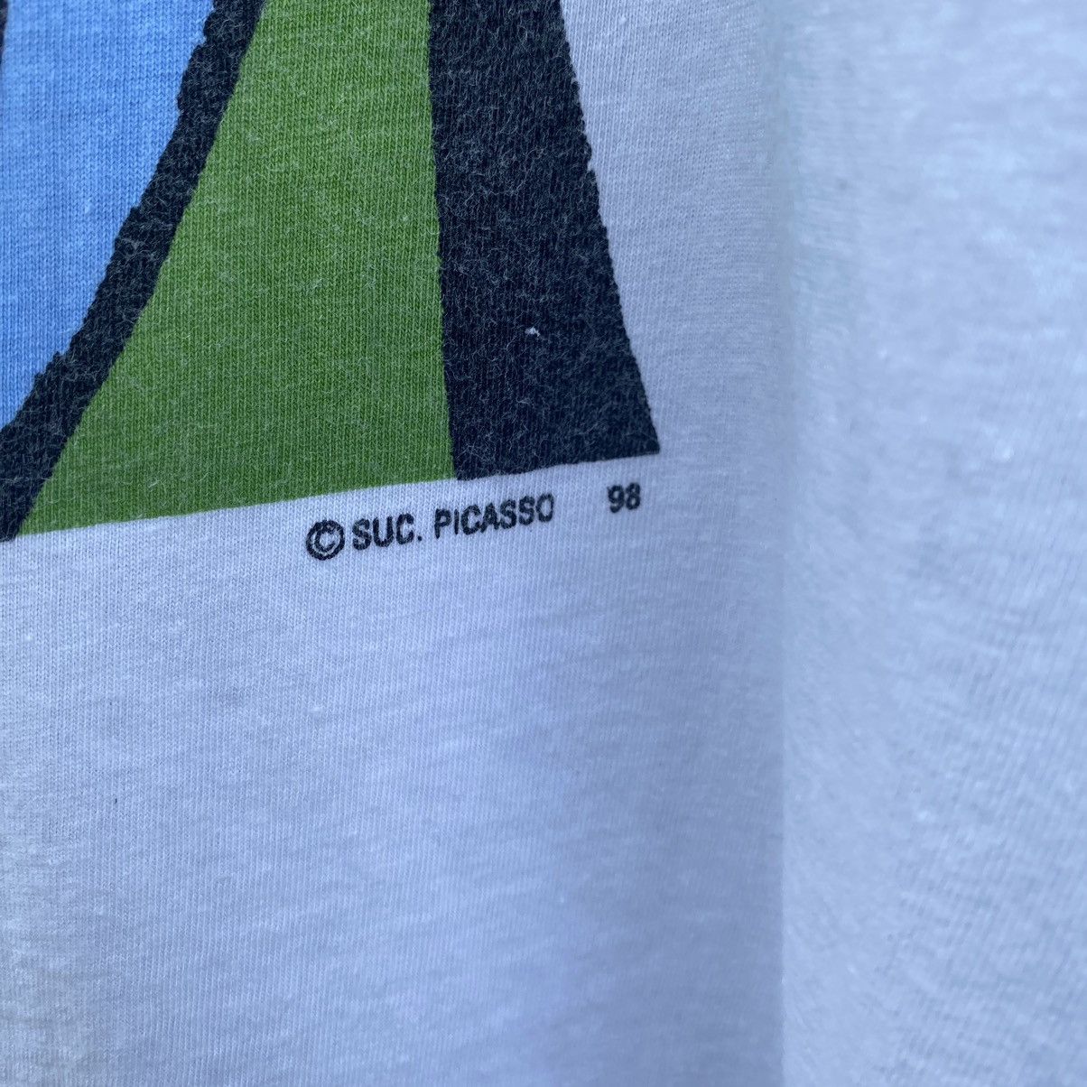 Vintage Vintage 90s Pablo Picasso Spanish Painter ERD GRUNGE Art Tee Size US M / EU 48-50 / 2 - 3 Thumbnail