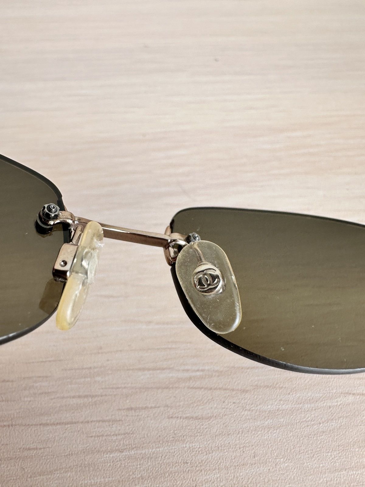 Chanel Chanel 4067 Rimless Sunglasses (Vintage Y2K / Archive) Size ONE SIZE - 6 Thumbnail