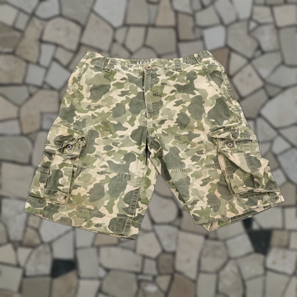 Aeropostale VINTAGE Aeropostale Cargo Shorts Men 31 Casual Outdoor Camouflage Canvas Utility Size US 31 - 1 Thumbnail