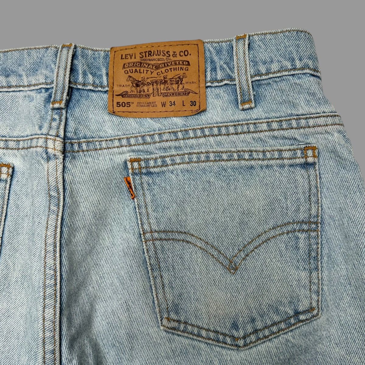 Levi's × Vintage Vintage 1990s orange tab Levi’s 505 jeans Size US 33 - 5 Thumbnail