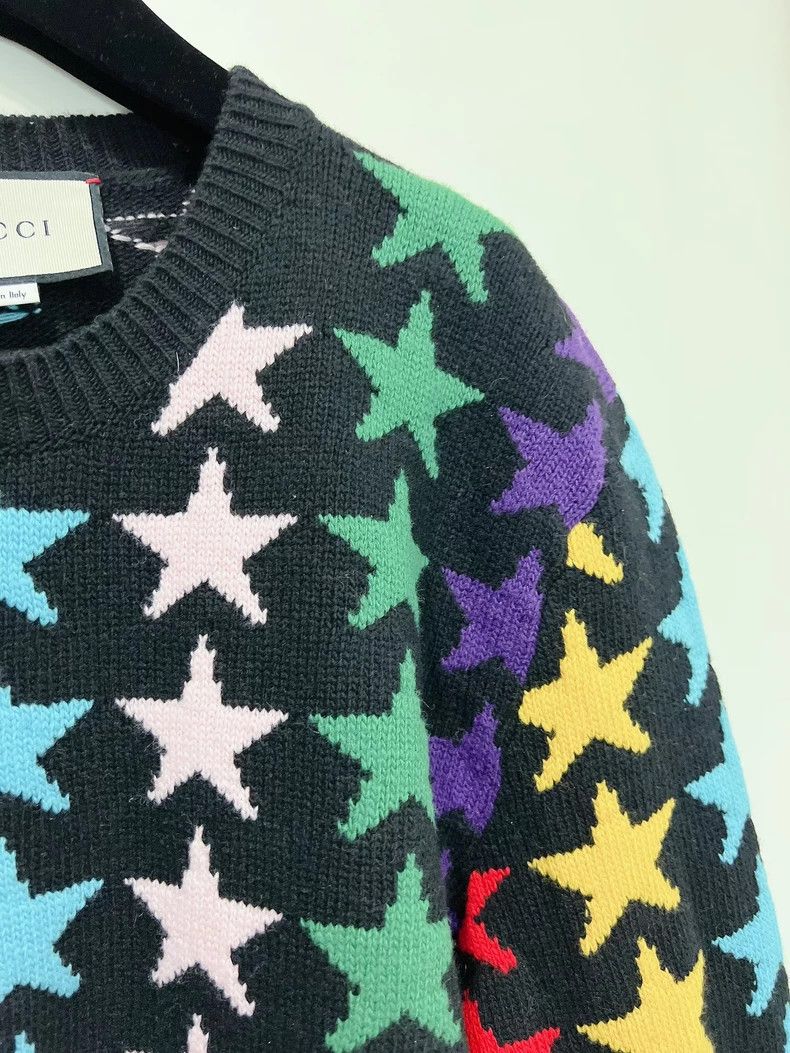 Gucci Gucci Colorful five-pointed star sweater 2504-Nextarrow Size US S / EU 44-46 / 1 - 3 Thumbnail