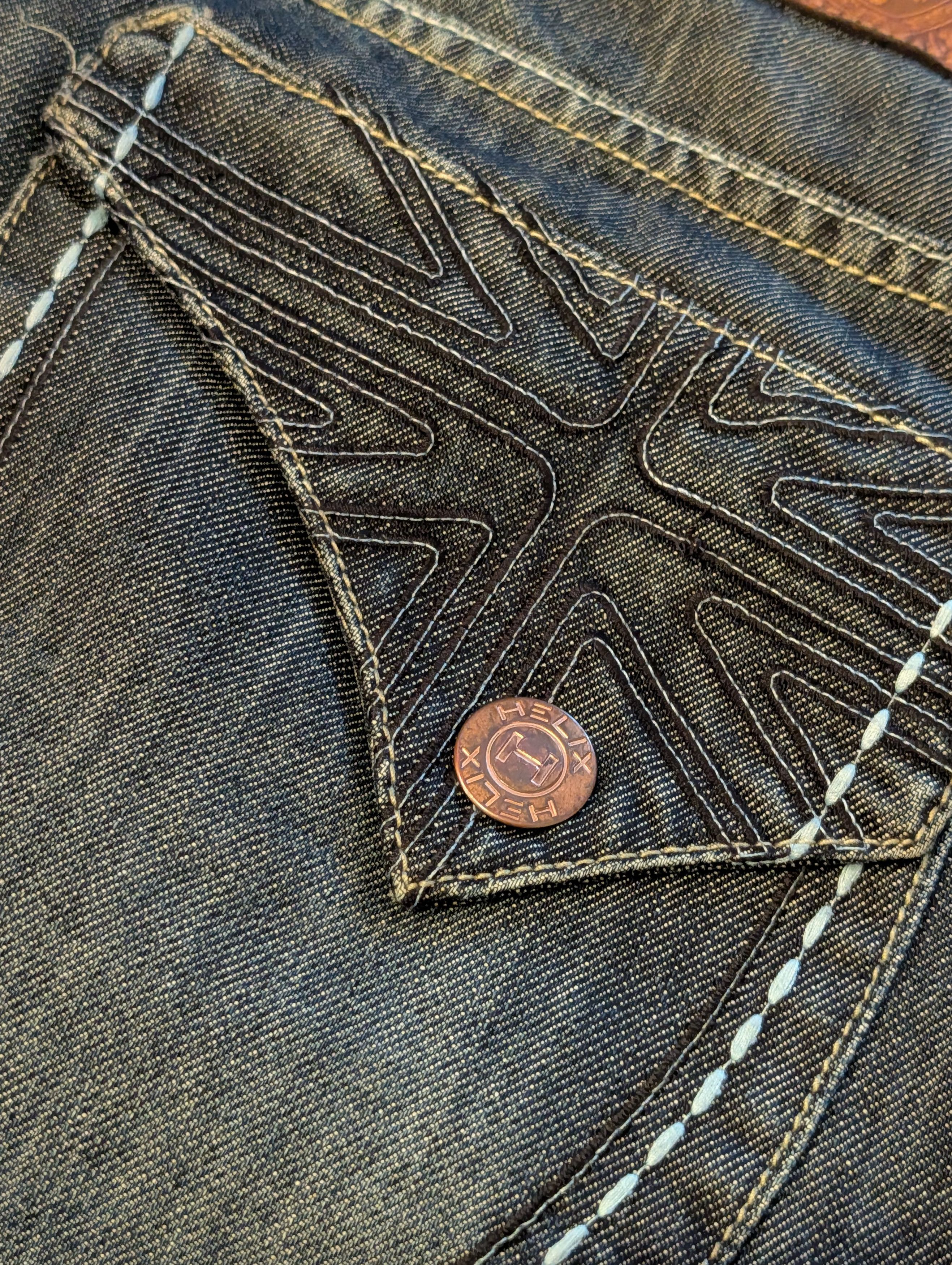 Helix Helix Straight Leg Jeans Denim Men’s 38x32 Measure 40x34 Size US 38 / EU 54 - 2 Thumbnail