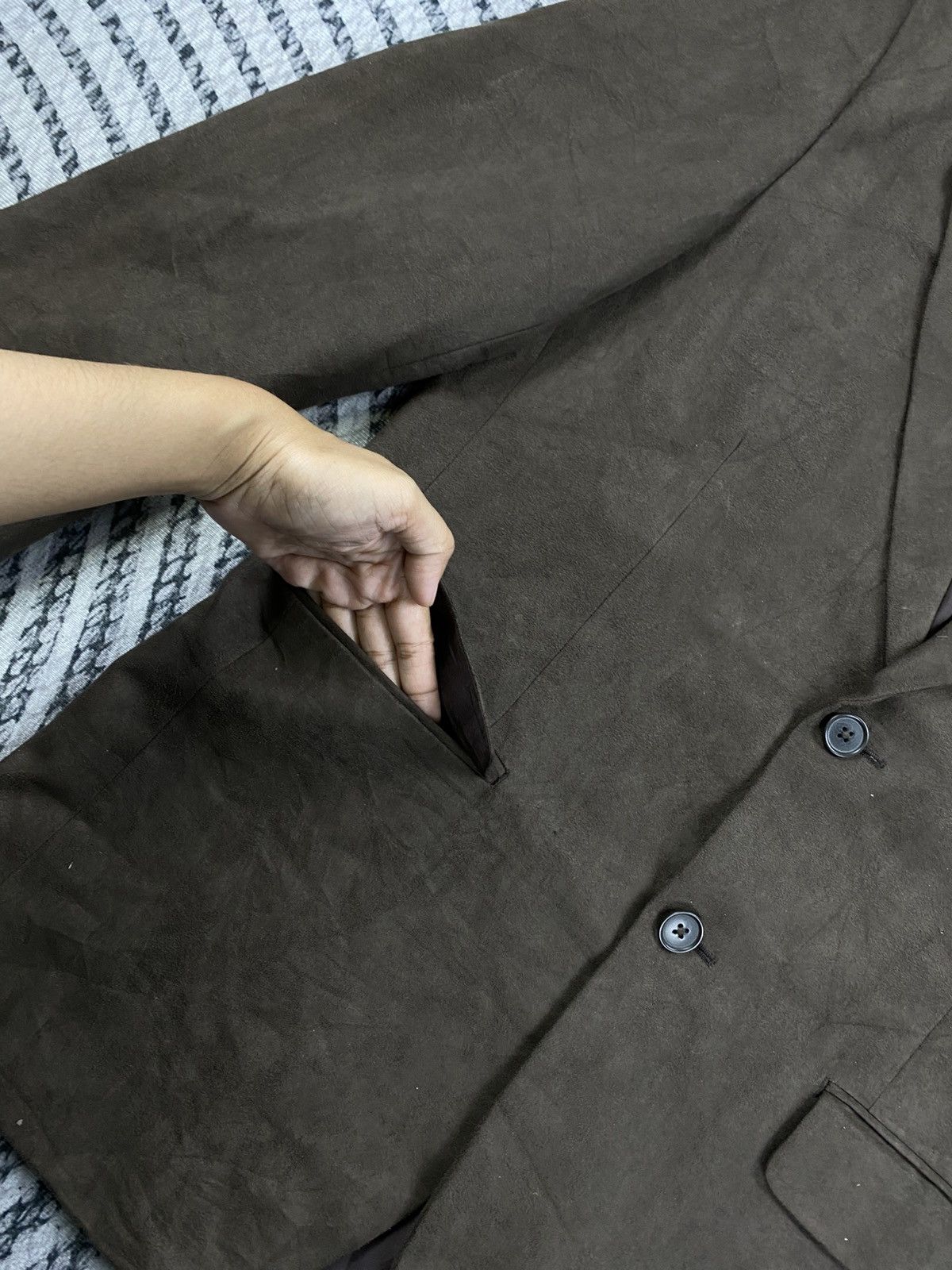 Kansai Yamamoto Vintage Kansai Japan Dark Brown Blazer Jacket Size US M / EU 48-50 / 2 - 7 Thumbnail