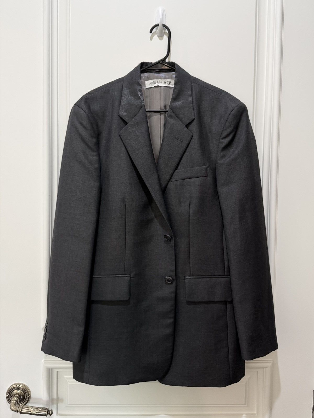VIENNA BLAZER Grey Mnemonic Wool SIZE 48