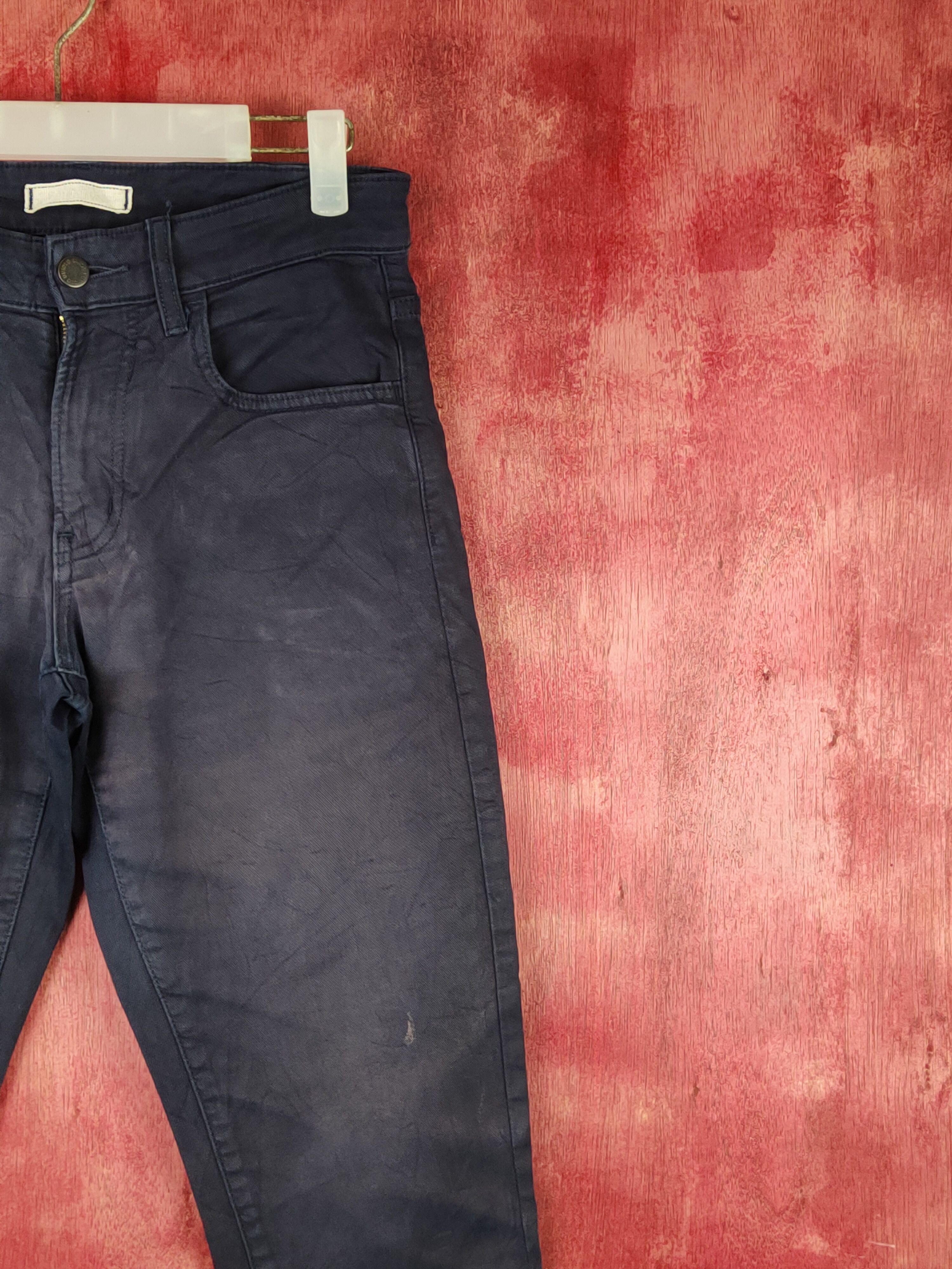 Japanese Brand Uniqlo Dark Blue faded Multipocket Soft Jeans #S1409 Size US 29 - 5 Thumbnail