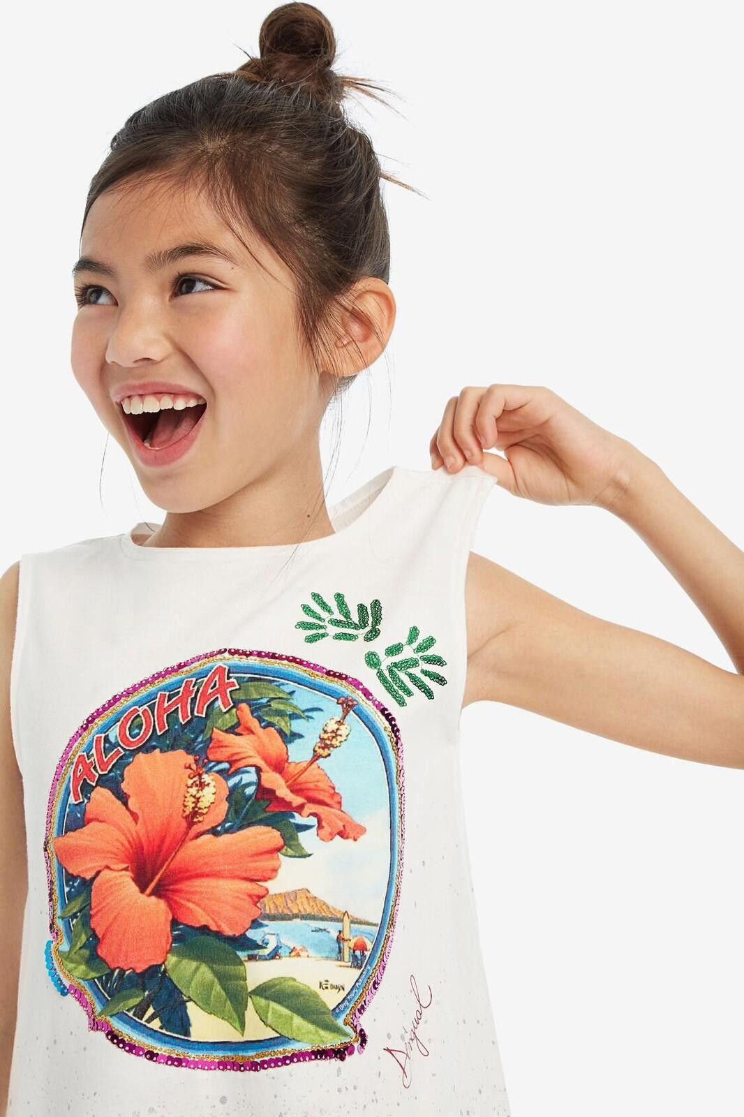 Desigual Disigual Dress Kids 3/4 Sleeveless drop-waist dress Size ONE SIZE - 2 Thumbnail