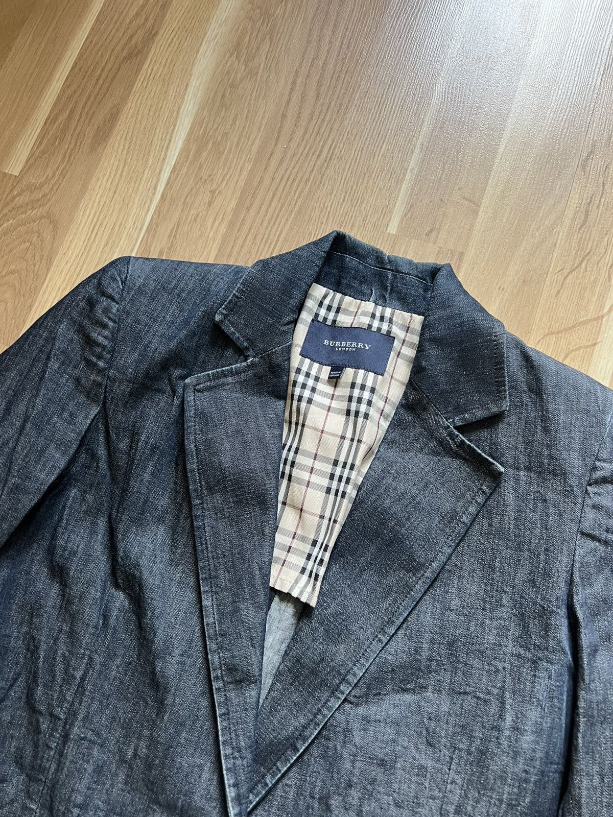 Burberry × Vintage Burberry vintage blazer plaid women avant garde 90s Size M / US 6-8 / IT 42-44 - 3 Thumbnail