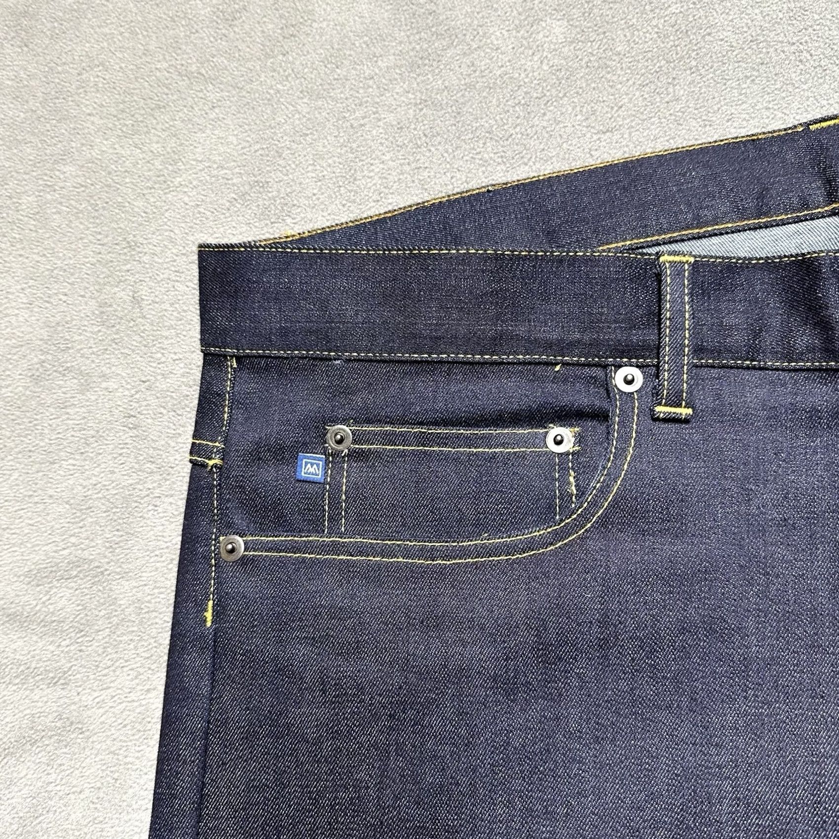 Mizzen+Main Mizzen+Main Jeans Mens 36 Blue Dark Wash Denim Stretch Skinny Fit Size US 36 / EU 52 - 7 Thumbnail