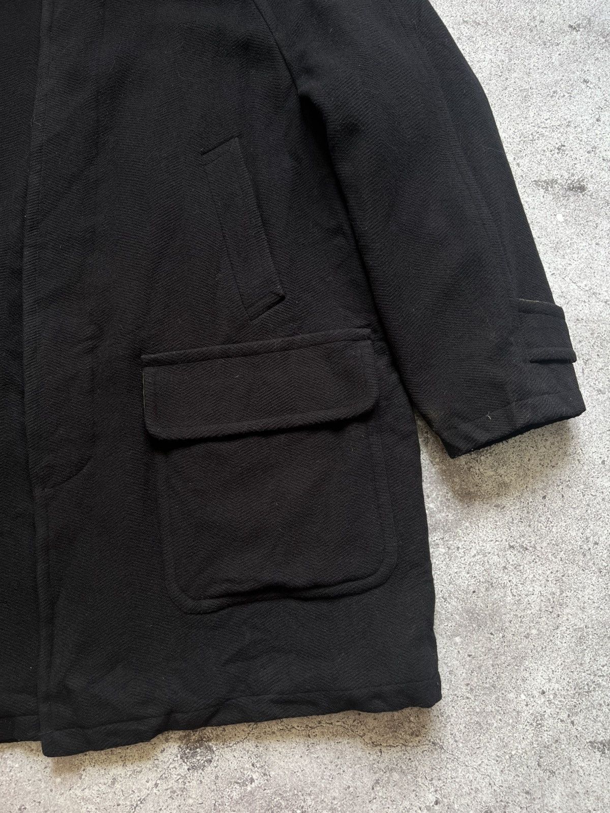 Burberry Vintage Burberry Wool Coat Jacket Navy Blue Men's Size US L / EU 52-54 / 3 - 7 Thumbnail