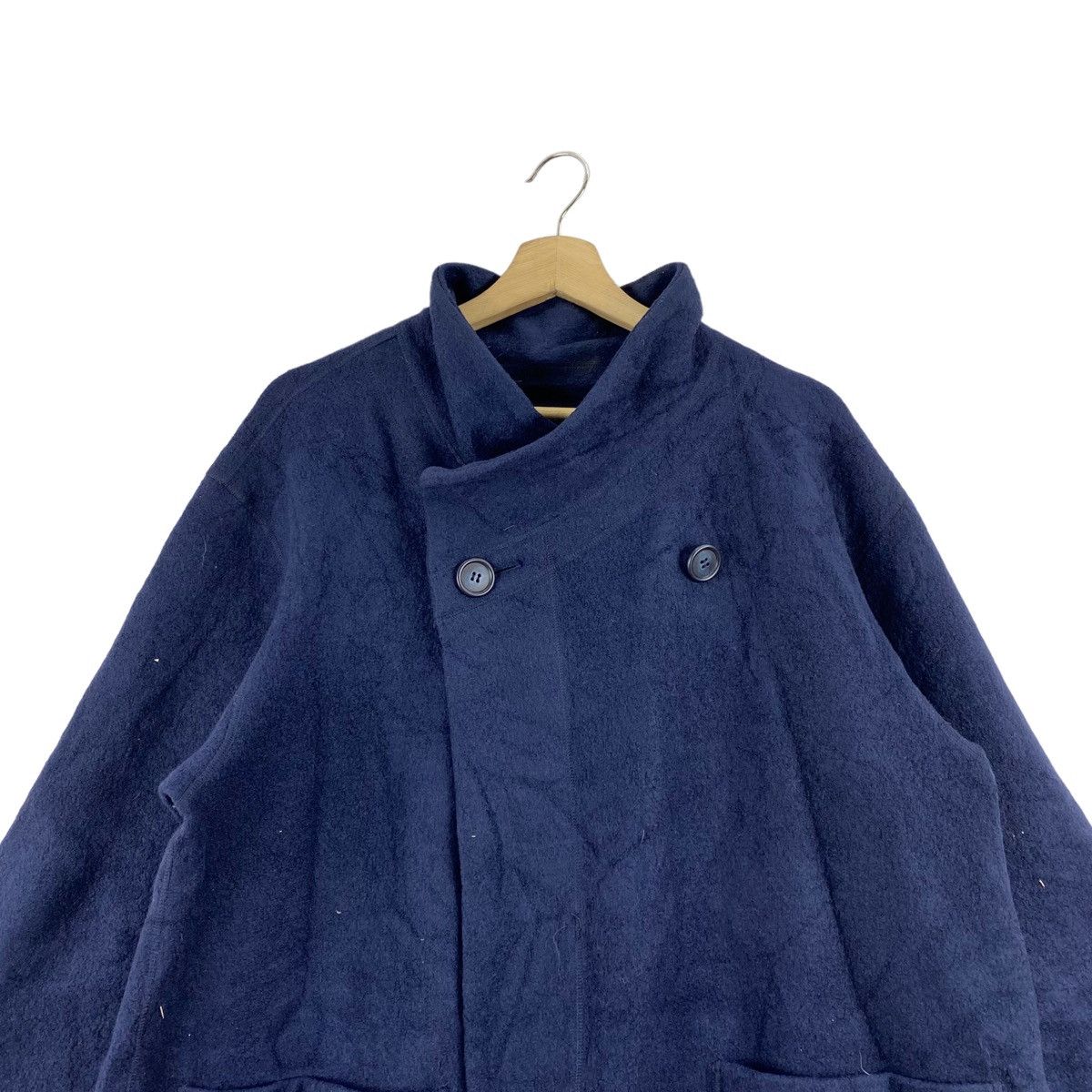Issey Miyake Vintage 90s PLANTATION ISSEY MIYAKE Japanese Brand Wool Navy Size US M / EU 48-50 / 2 - 2 Thumbnail