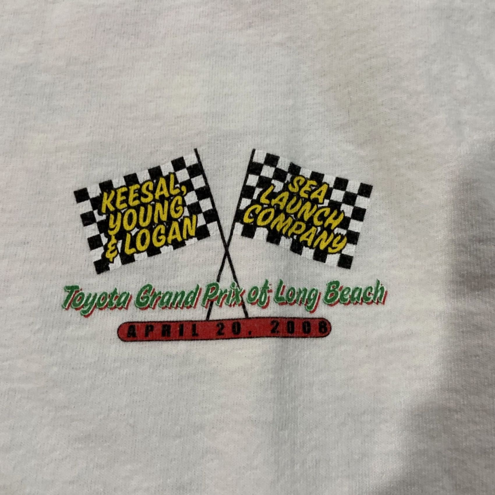 Gildan Gildan Grand Prix Long Beach T Shirt Men S White 2000s Auto racing Cotton Short Sleeve Crew Neck Graphic Print 34th annual Size US S / EU 44-46 / 1 - 4 Thumbnail