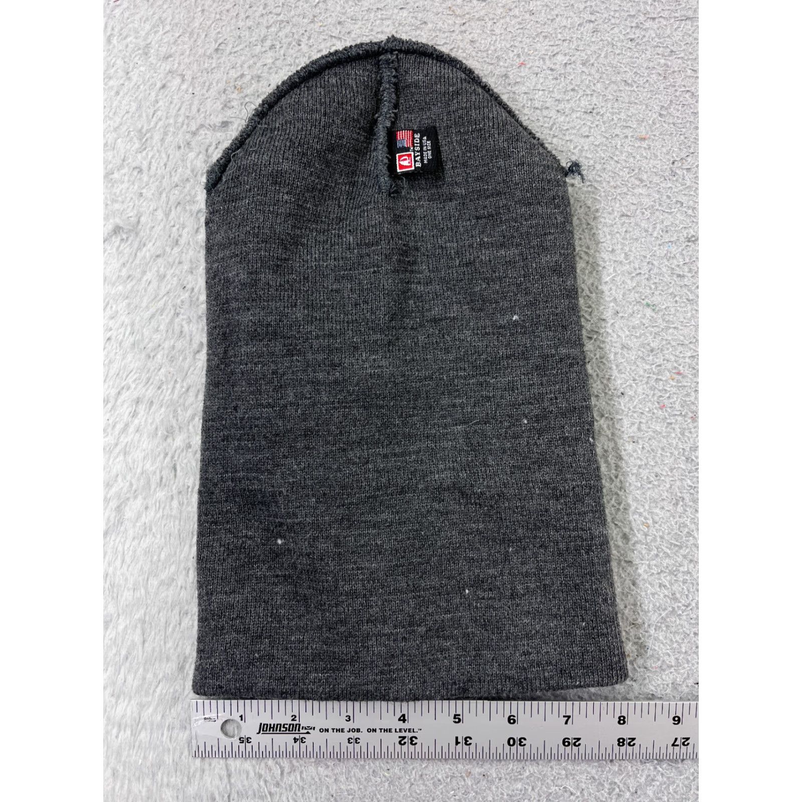 Vintage Bayside Beanie Bayside S Beanie Toque Adult One Size Gray Knit Embroidered Acrylic Made USA Size ONE SIZE - 5 Thumbnail