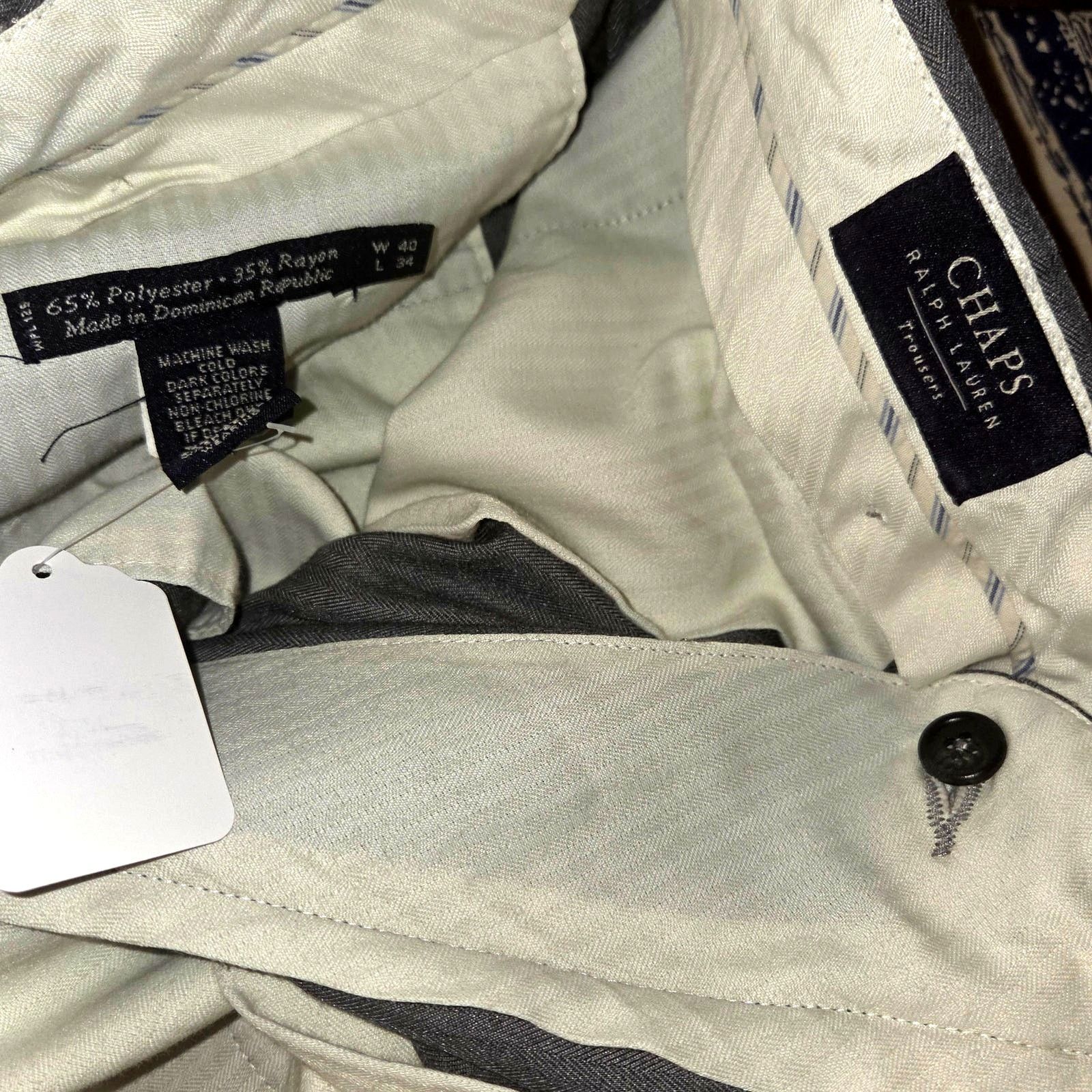 Chaps Ralph Lauren Stylish Chaps Ralph Lauren Men's Grey Dress Pants W40 L34 Size US 40 / EU 56 - 6 Thumbnail