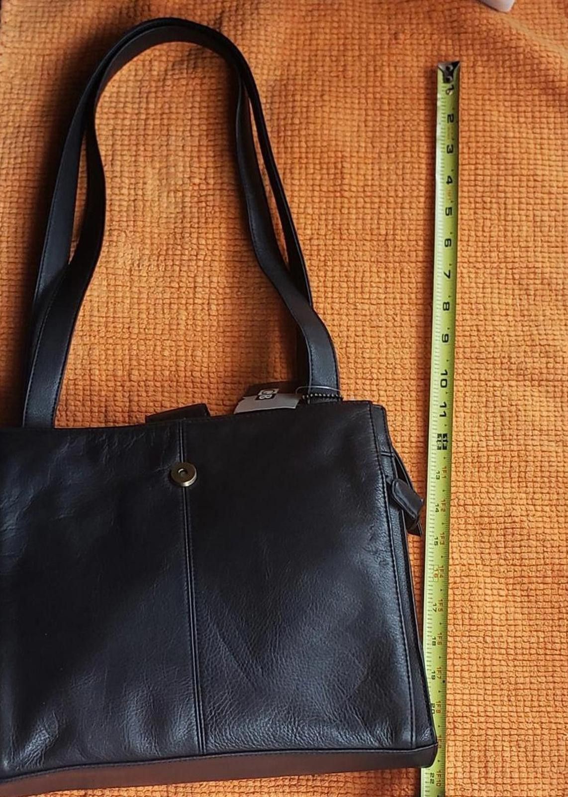 Designer Giani Bernini Black Leather purse Shoulder Bag Handbag NWT Size ONE SIZE - 9 Thumbnail