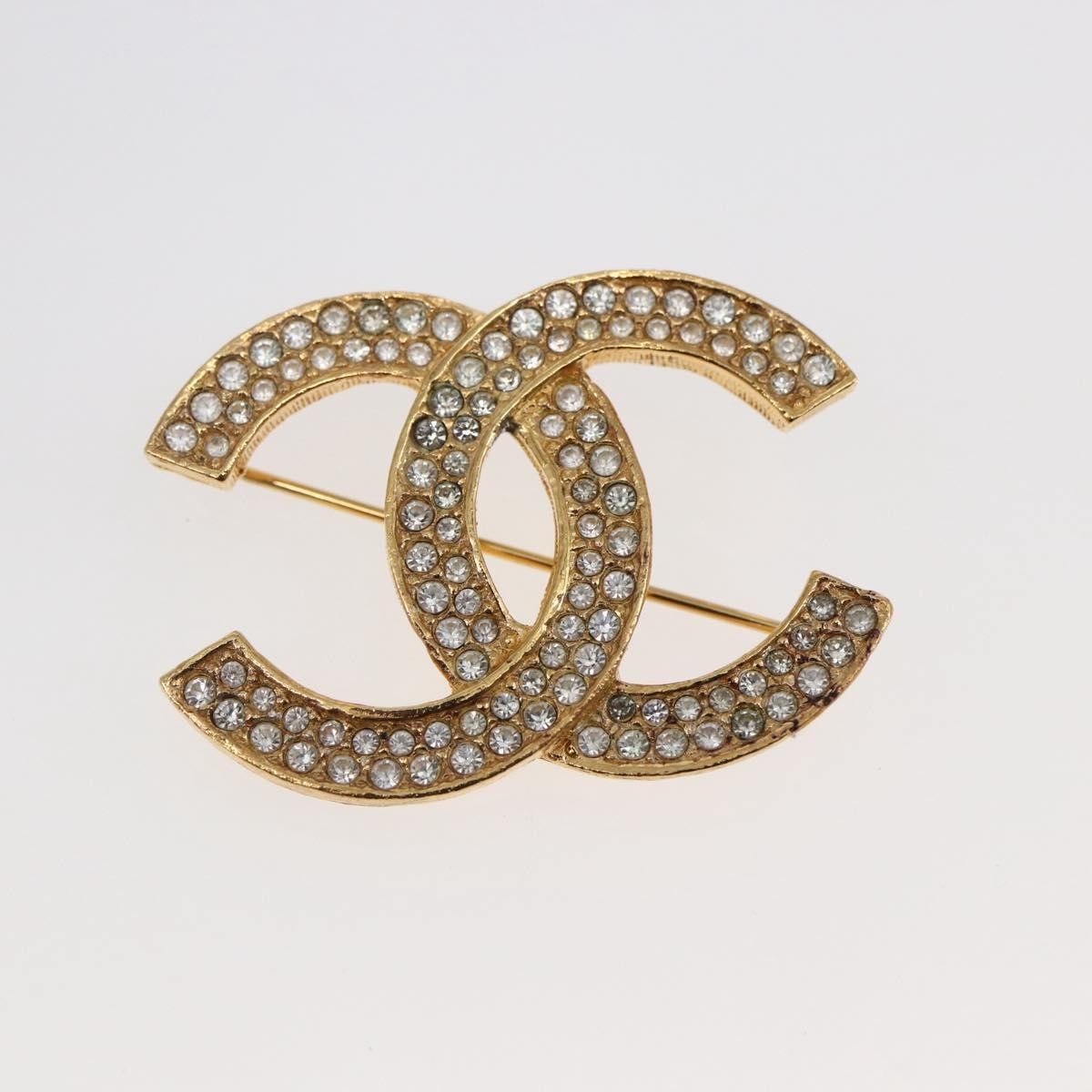 Chanel Chanel CC Coco Brooch Metal and Rhinestone Size ONE SIZE - 1 Thumbnail