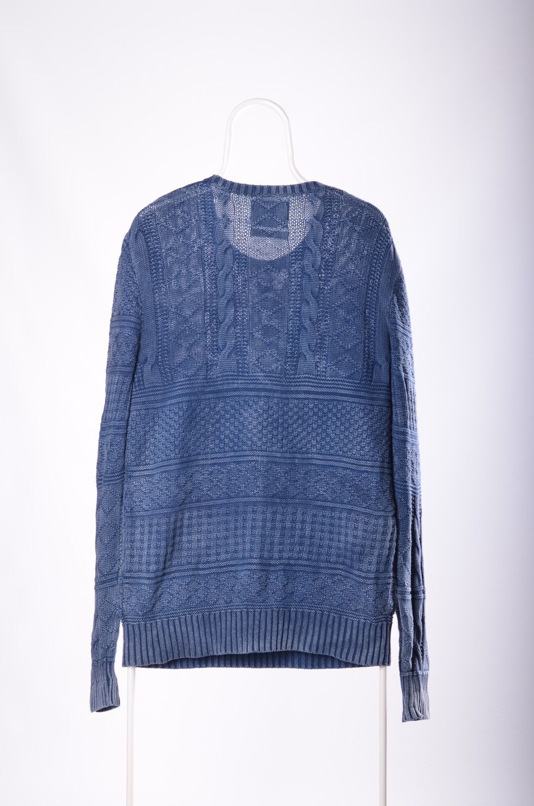 Allsaints Allsaints Valkyrie Crew Neck Cable Knit Sweater Size US L / EU 52-54 / 3 - 3 Thumbnail
