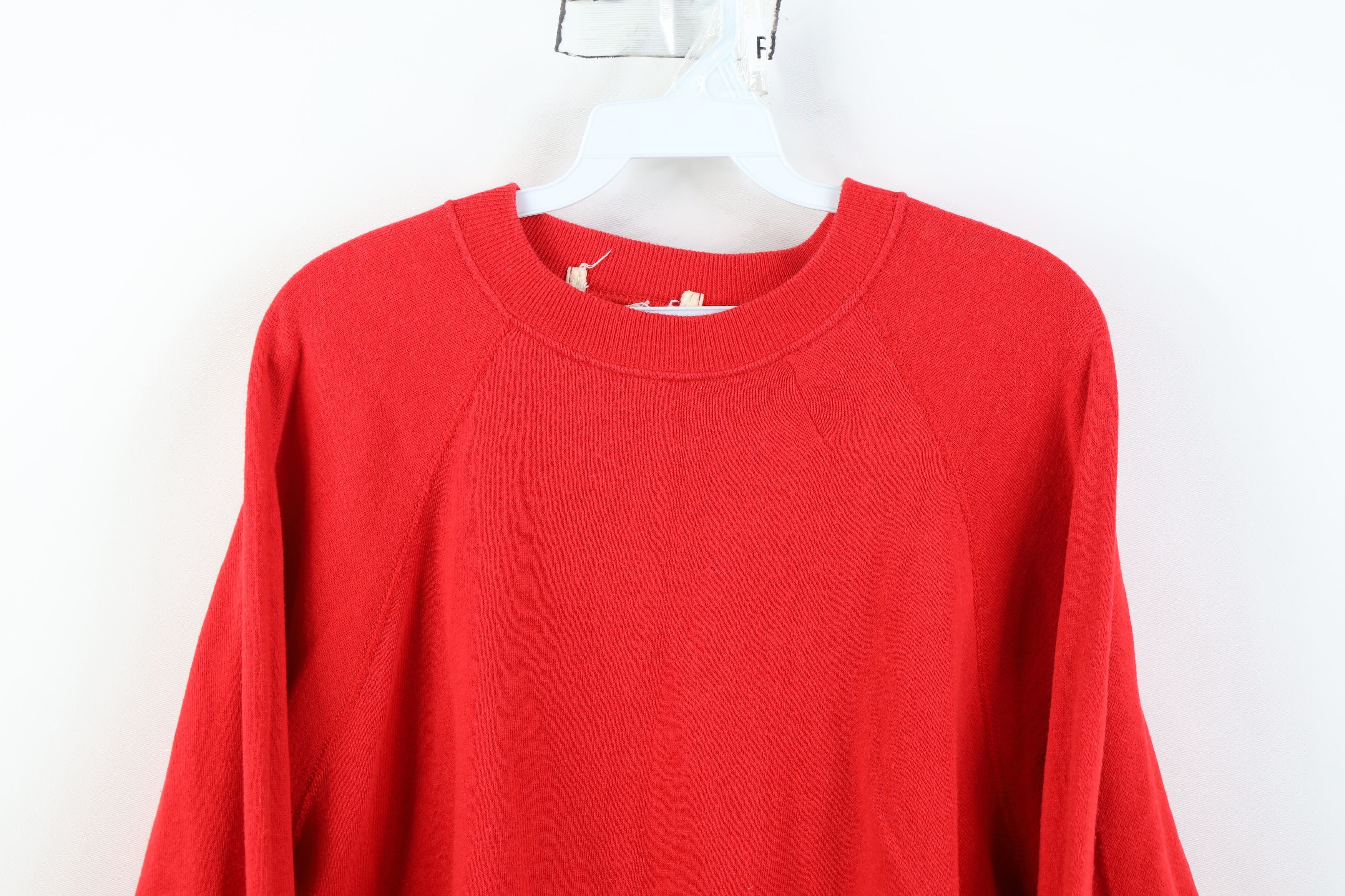 Gap Vintage 80s 90s Gap Blank Raglan Crewneck Sweatshirt Red USA Size XL / US 12-14 / IT 48-50 - 2 Thumbnail