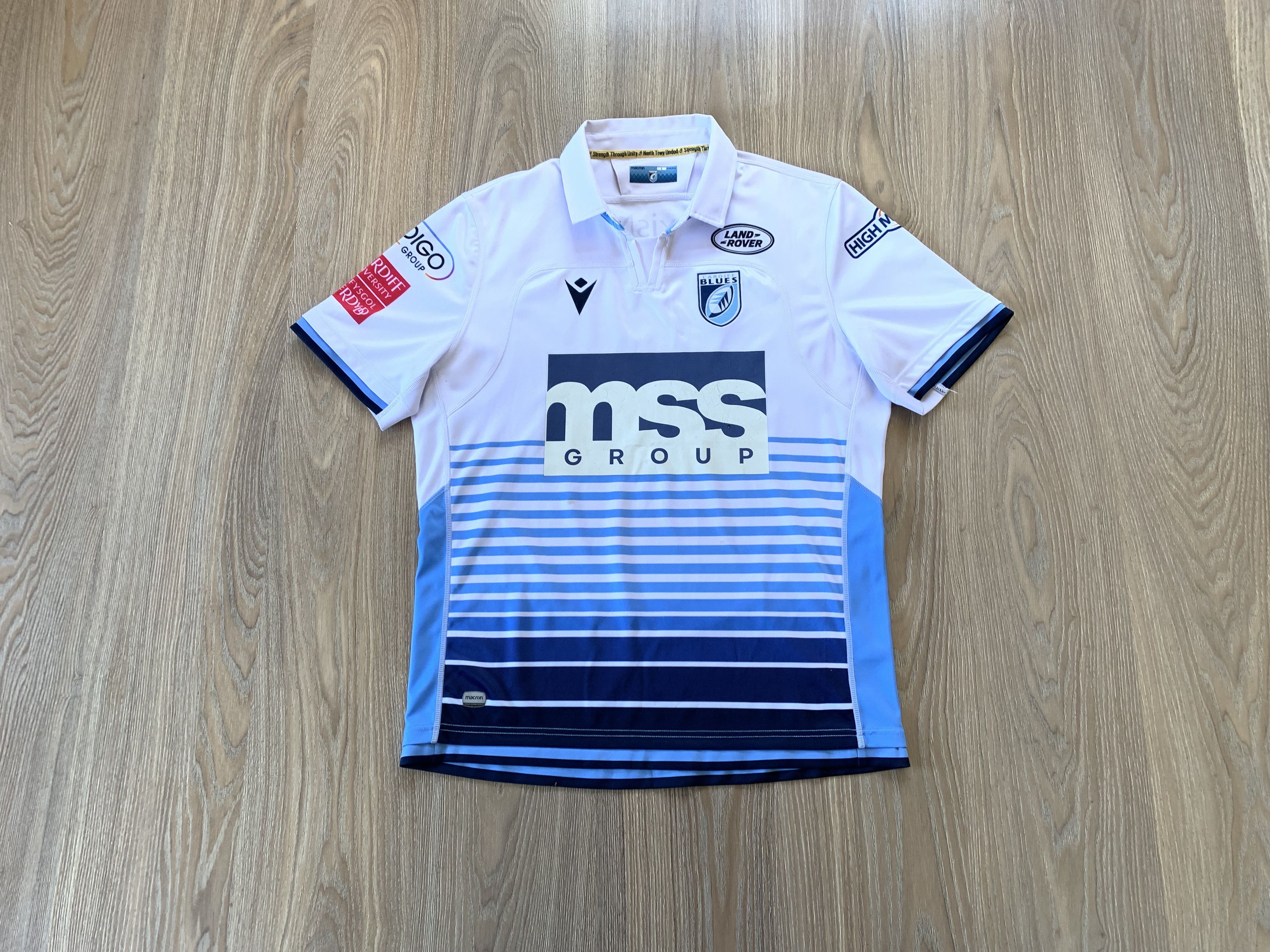 Macron Cardiff Blues Macron Rugby Kit Top Jersey Size US L / EU 52-54 / 3 - 1 Thumbnail