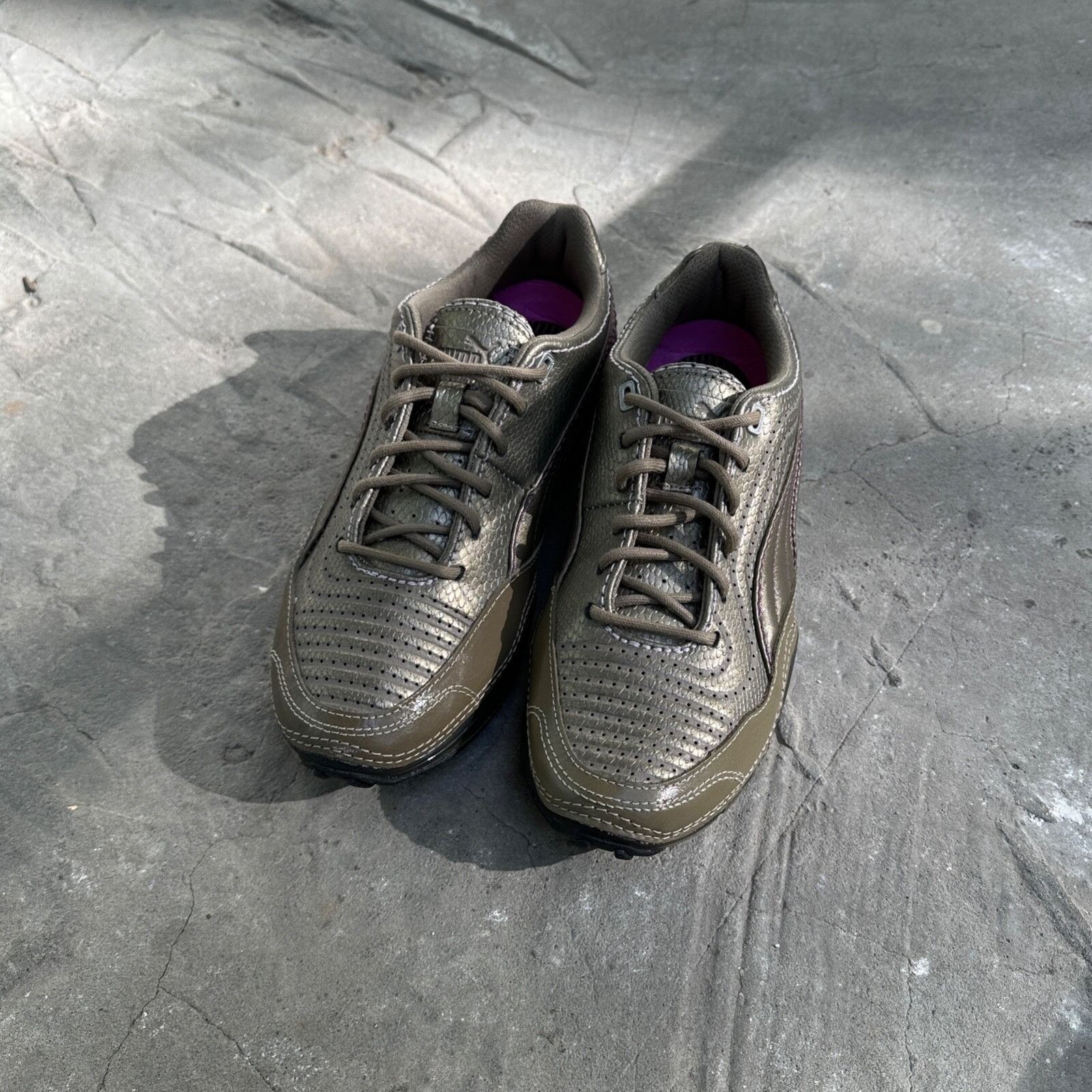 Puma Puma Cell Meio Vintage Rare Gold Bronze Sneakers 9009AC Size US 6 / IT 36 - 3 Thumbnail