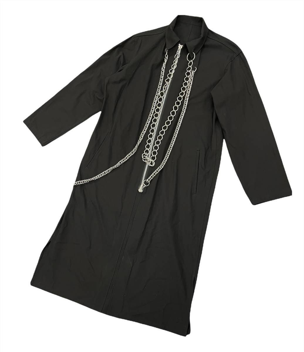 Yohji Yamamoto Yohji Yamamoto Pour Homme AW20 Look 27 Chain Zipper Shirt Size US L / EU 52-54 / 3 - 2 Thumbnail