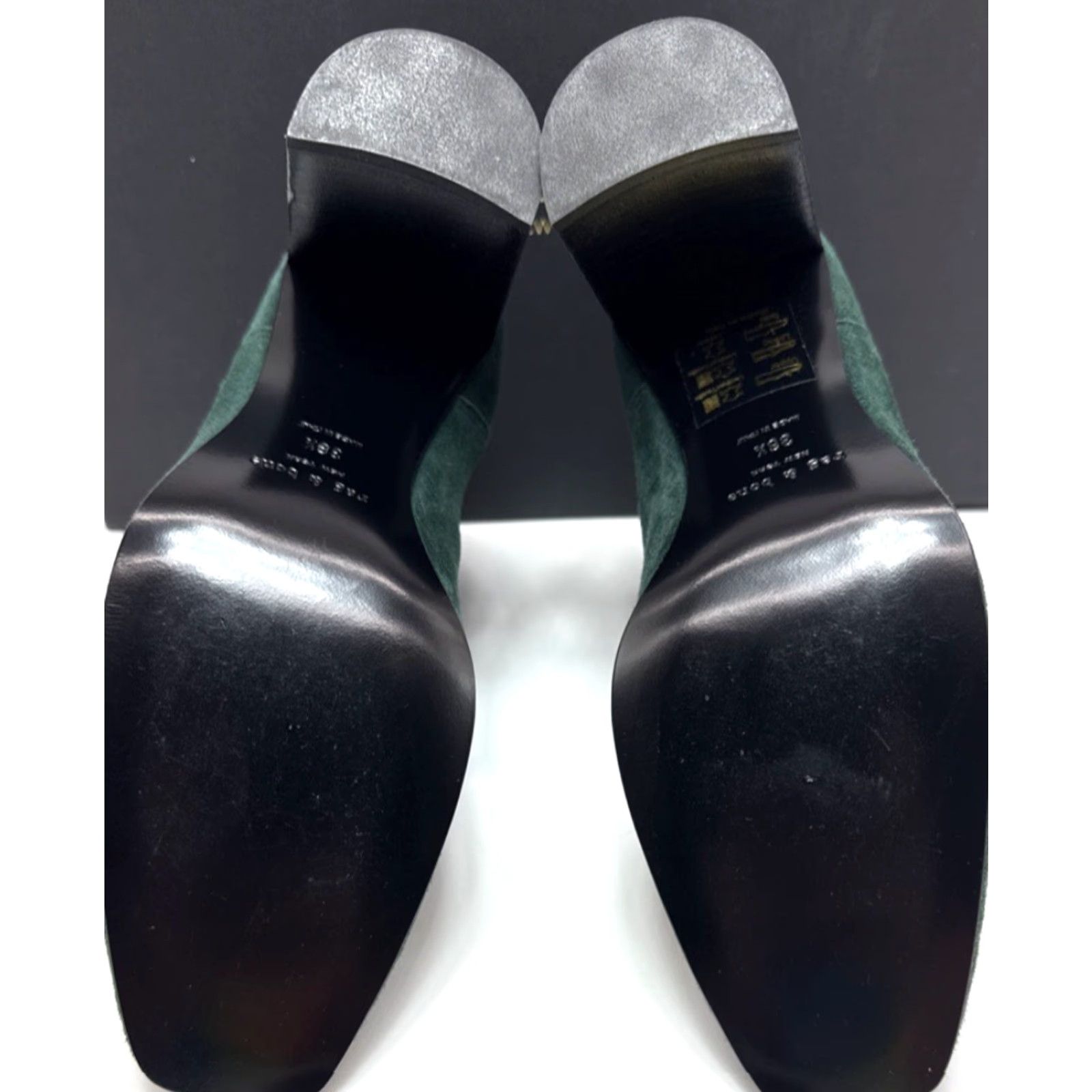 Rag & Bone Rag & Bone Aslen Boot Forest Green Suede Womens US 6.5 EU 36.5 Bootie Block Heel Leather Lining Ankle Slip-On Casual Vintage No Size US 7 / IT 37 - 5 Thumbnail