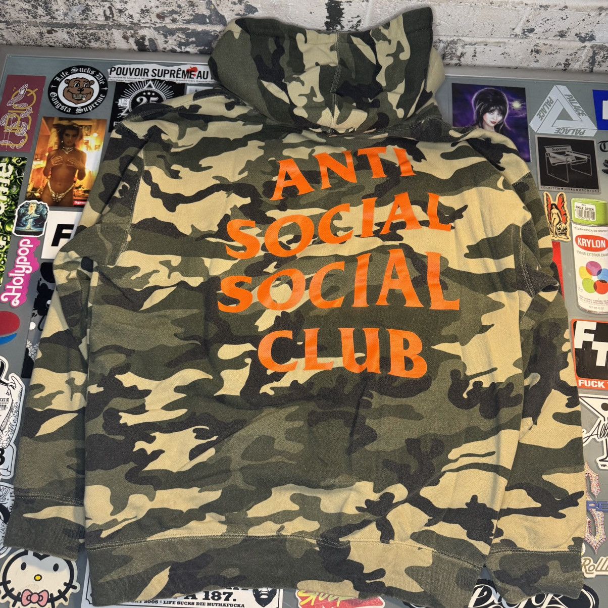 Anti Social Social Club Anti Social Social Club Sixth St Camo Hoodie Size Large Used Size US L / EU 52-54 / 3 - 4 Thumbnail