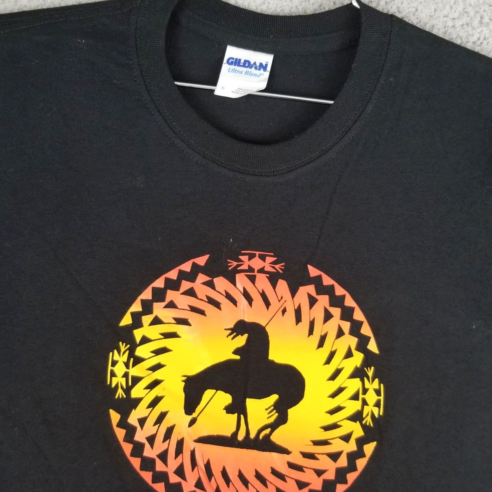 Gildan VINTAGE END OF THE TRAIL T Shirt Men S Black Gildan Y2K Tee Size US S / EU 44-46 / 1 - 2 Thumbnail