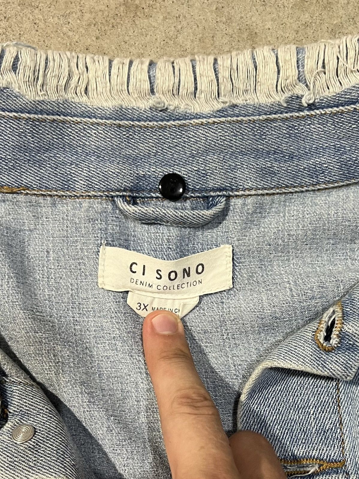 Japanese Brand × Vintage Retro Denim Jacket with Distressing Size US XL / EU 56 / 4 - 4 Thumbnail