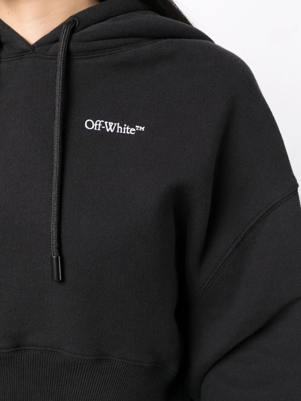 Off-White o1y1225 Logo Hoodie in Black Size M / US 6-8 / IT 42-44 - 2 Thumbnail